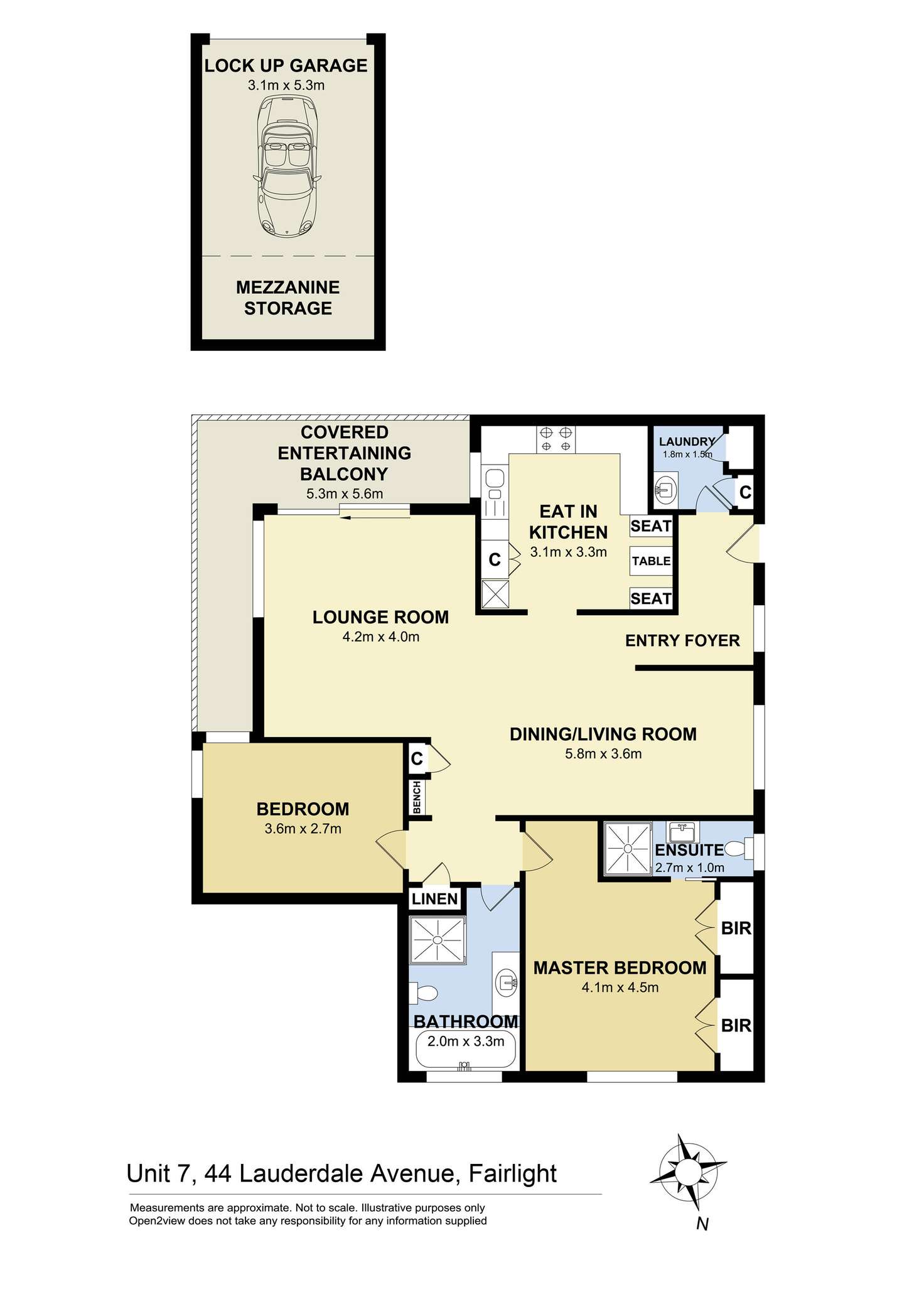 Floorplan of Homely apartment listing, 7/44 Lauderdale Avenue, Fairlight NSW 2094