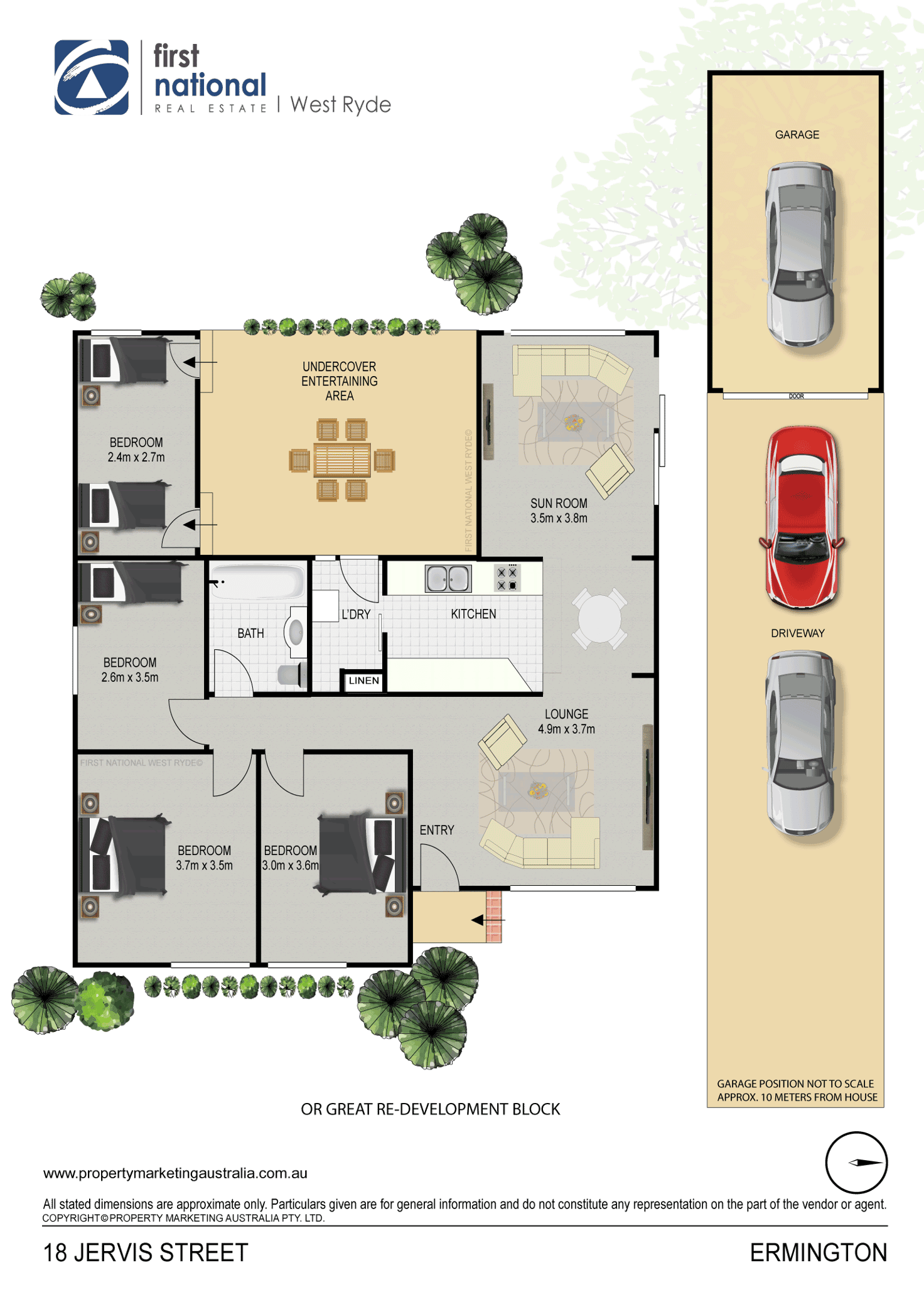 Floorplan of Homely house listing, 18 Jervis Street, Ermington NSW 2115