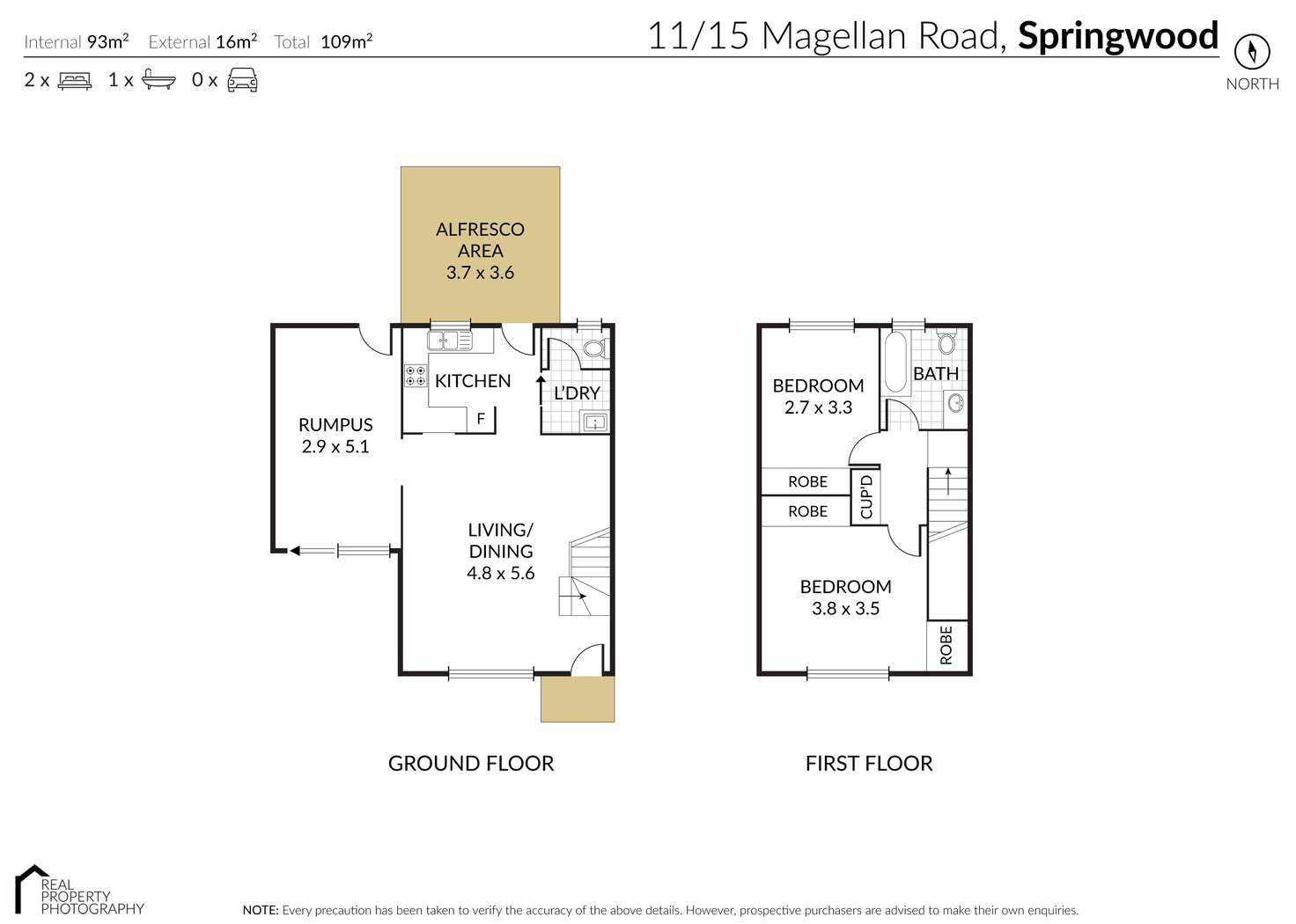 Floorplan of Homely house listing, 11/15 Magellan Road, Springwood QLD 4127