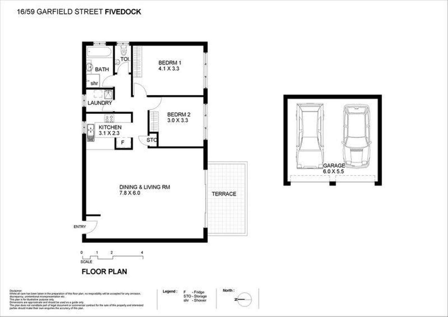 Floorplan of Homely apartment listing, 16/59 Garfield Street, Five Dock NSW 2046