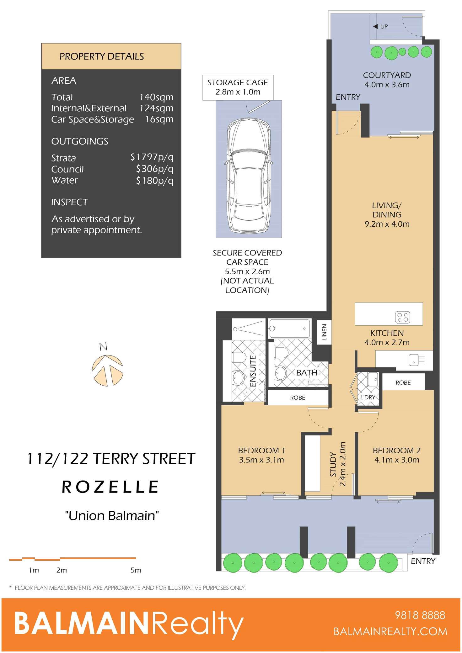 Floorplan of Homely apartment listing, 112/122 Terry Street, Rozelle NSW 2039