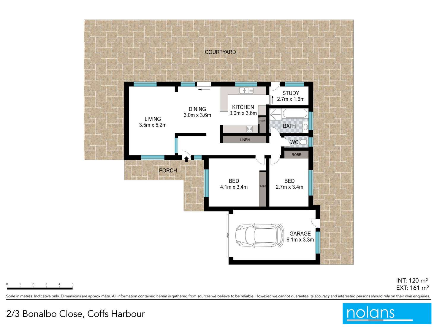Floorplan of Homely villa listing, 2/3 Bonalbo Close, Coffs Harbour NSW 2450
