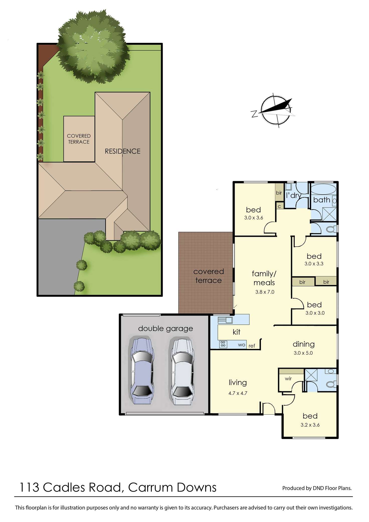 Floorplan of Homely house listing, 113 Cadles Road, Carrum Downs VIC 3201