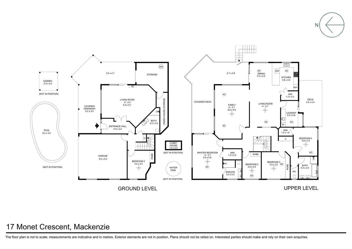 Floorplan of Homely house listing, 17 Monet Crescent, Mackenzie QLD 4156