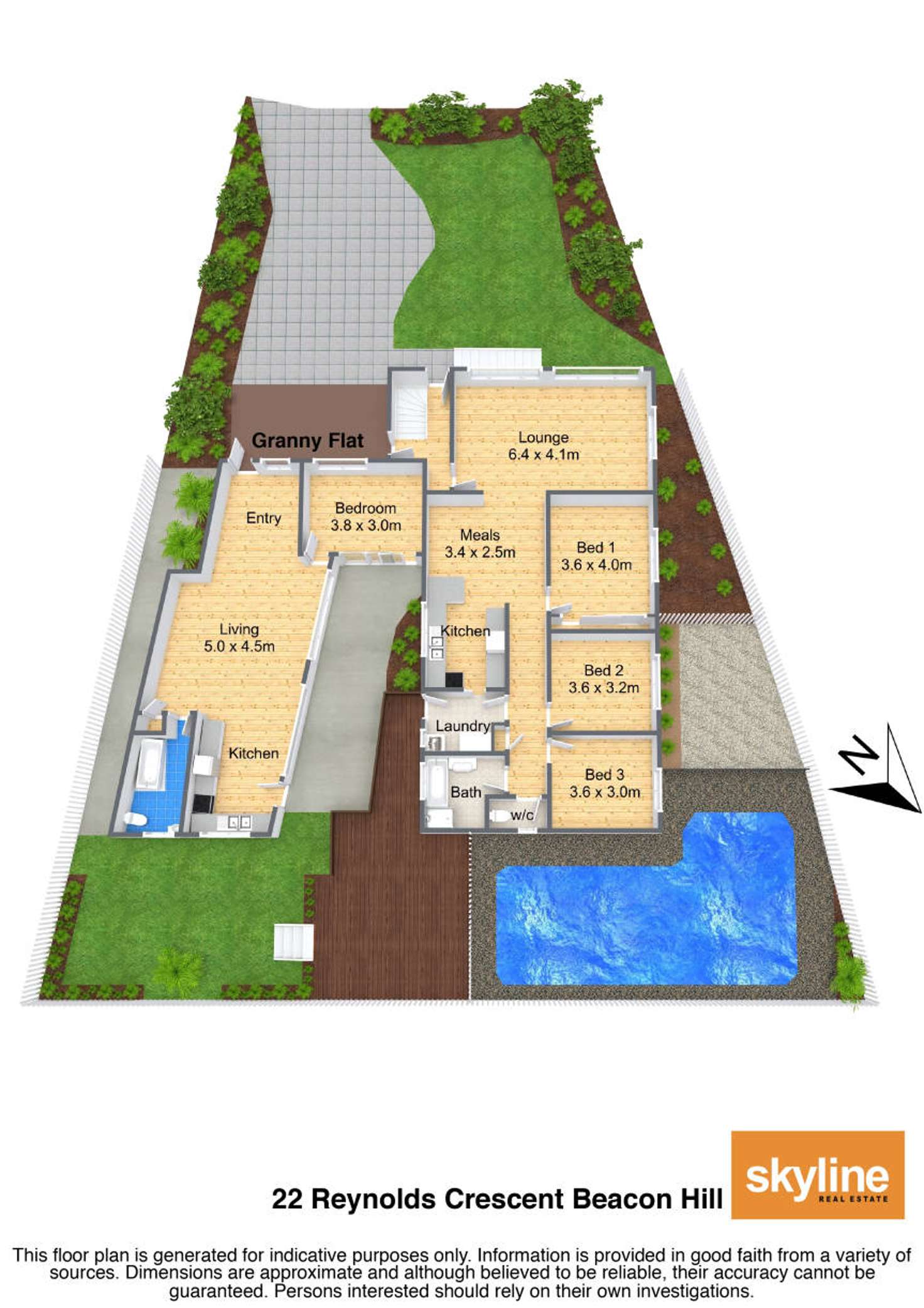 Floorplan of Homely house listing, 22 Reynolds Crescent, Beacon Hill NSW 2100