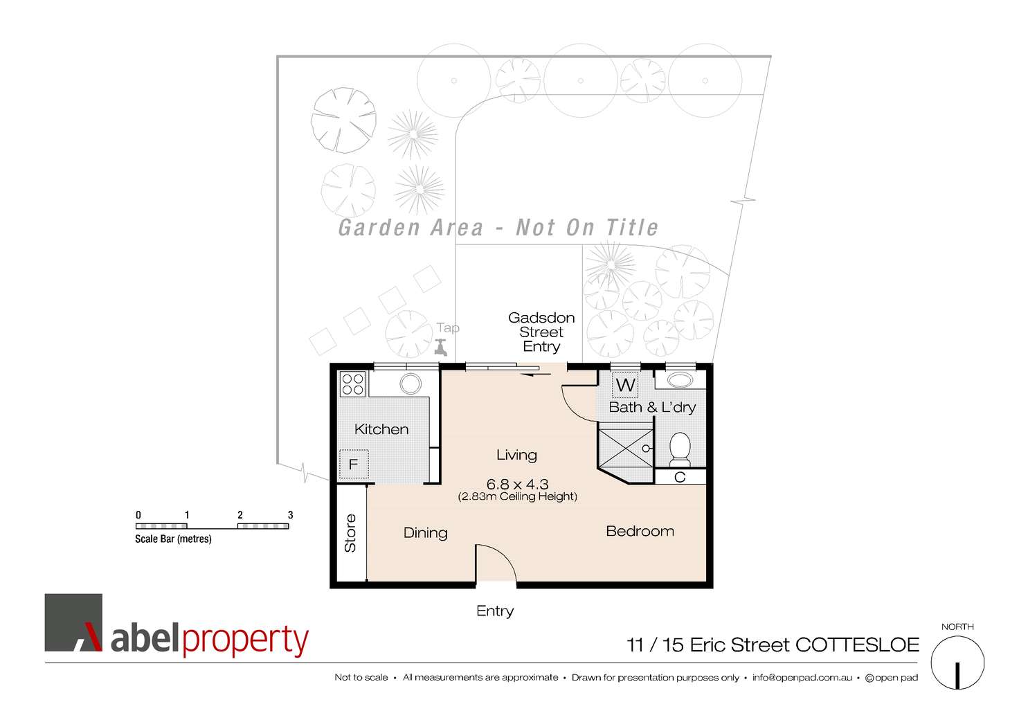 Floorplan of Homely unit listing, 11/15 Eric Street, Cottesloe WA 6011