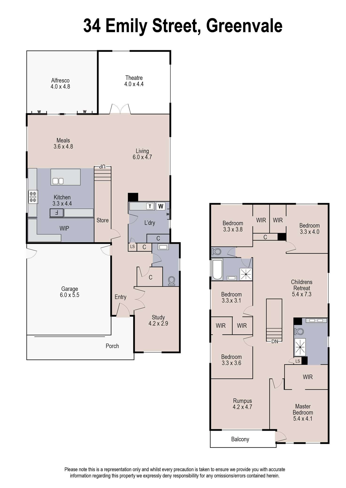 Floorplan of Homely house listing, 34 Emily Street, Greenvale VIC 3059