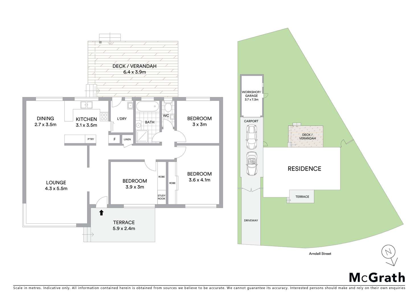 Floorplan of Homely house listing, 45 Arndell Street, Macquarie ACT 2614