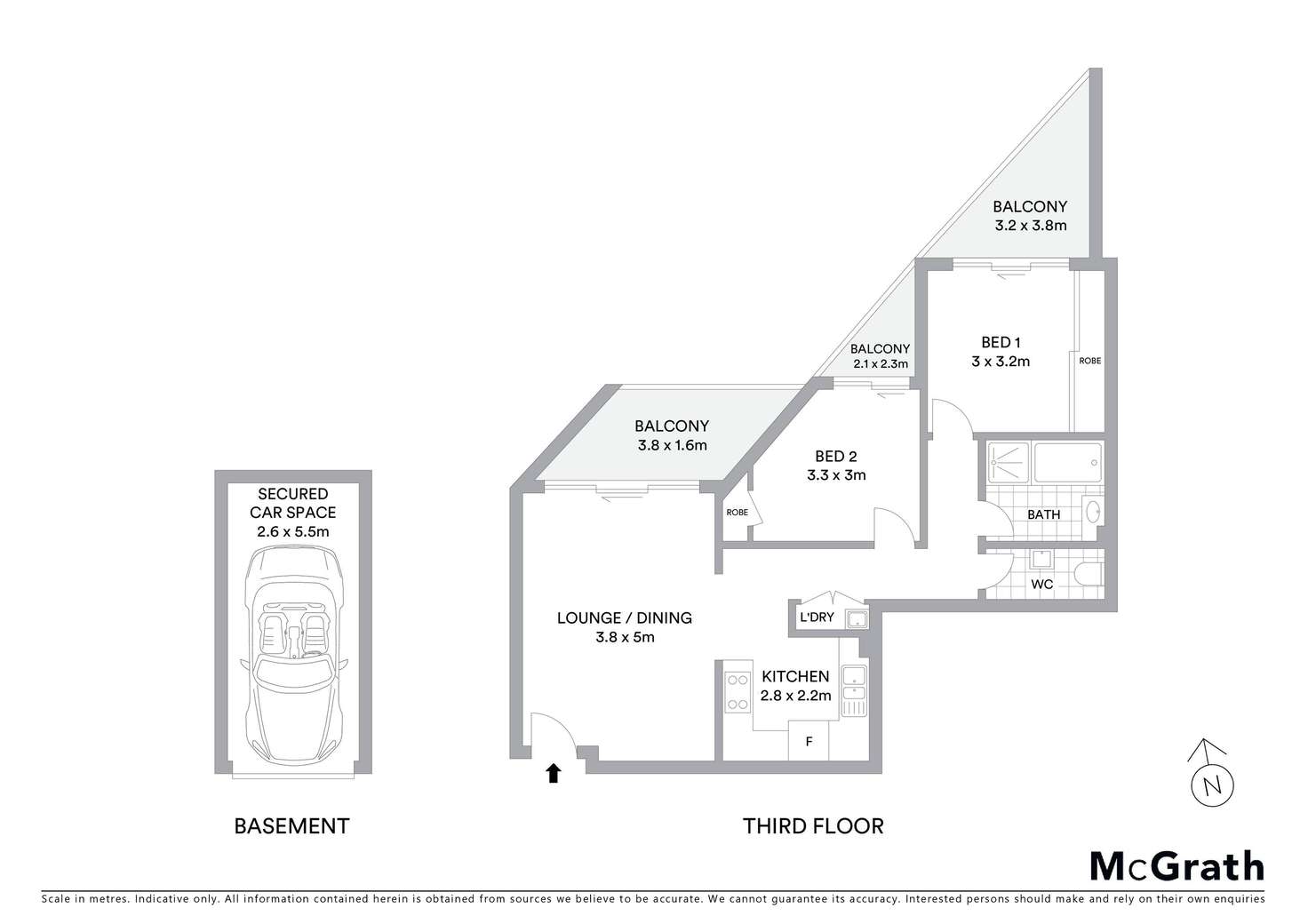 Floorplan of Homely apartment listing, 10/354 Bay Street, Brighton-le-sands NSW 2216