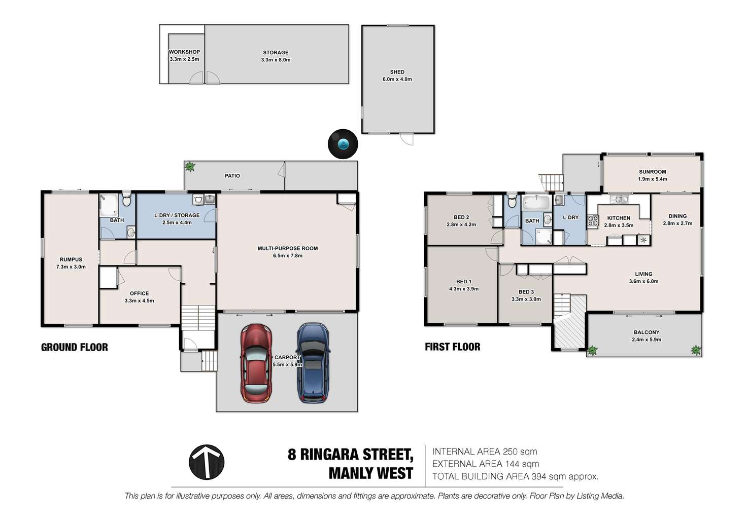 Floorplan of Homely house listing, 8 Ringara Street, Manly West QLD 4179