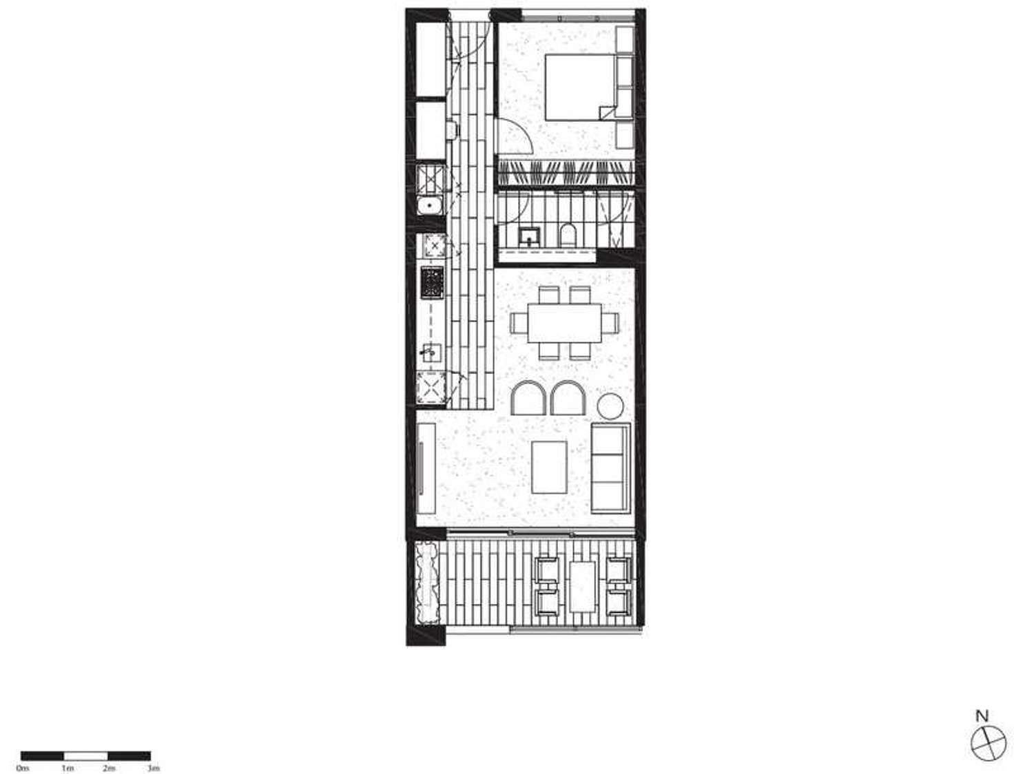 Floorplan of Homely apartment listing, 208/710 Military Road, Mosman NSW 2088