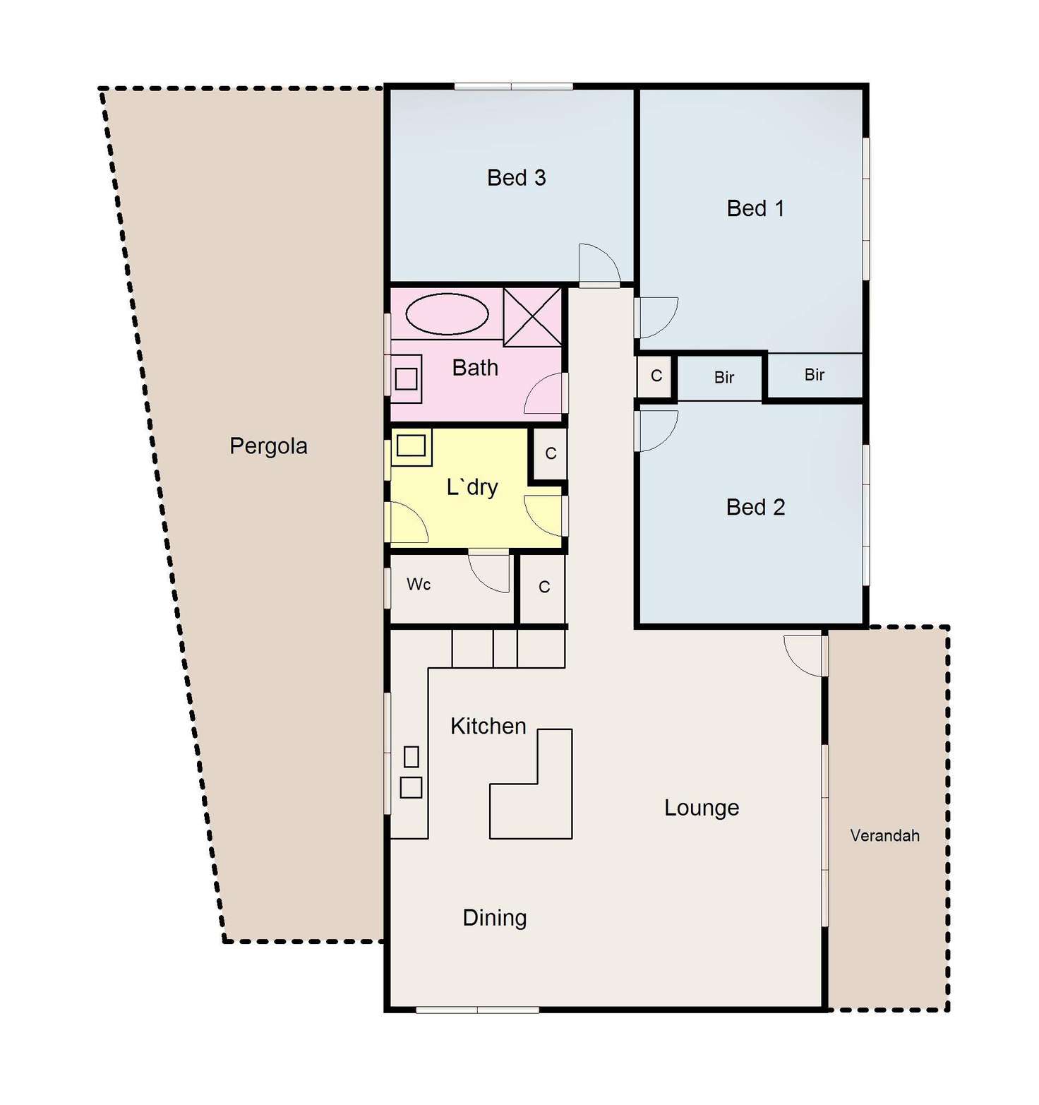 Floorplan of Homely house listing, 46 Webbcona Parade, Wendouree VIC 3355