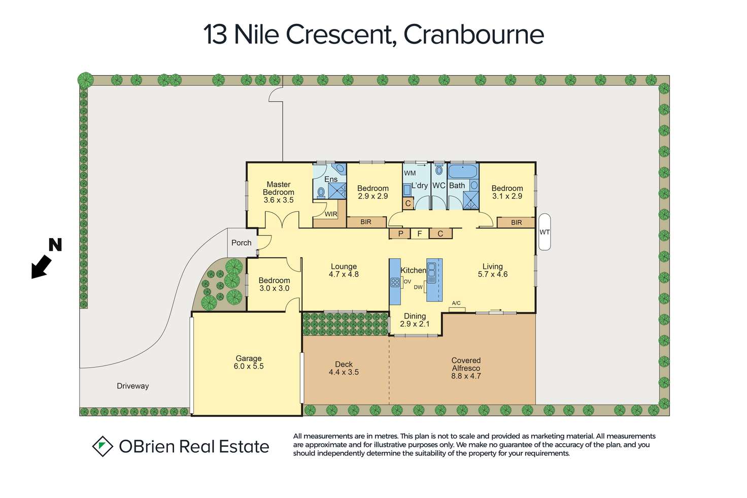 Floorplan of Homely house listing, 13 Nile Crescent, Cranbourne VIC 3977