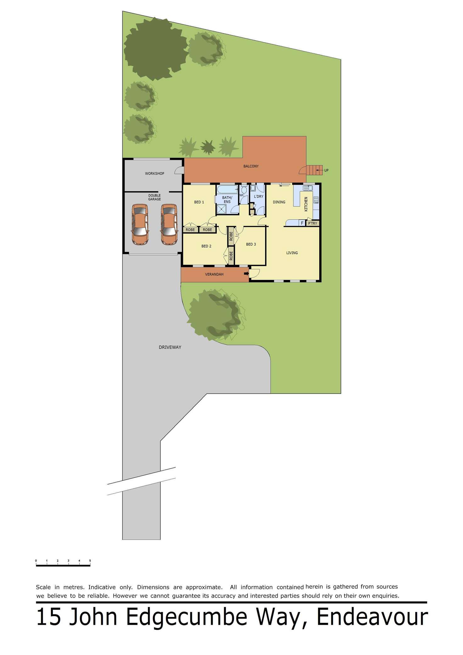 Floorplan of Homely house listing, 15 John Edgcumbe Way, Endeavour Hills VIC 3802