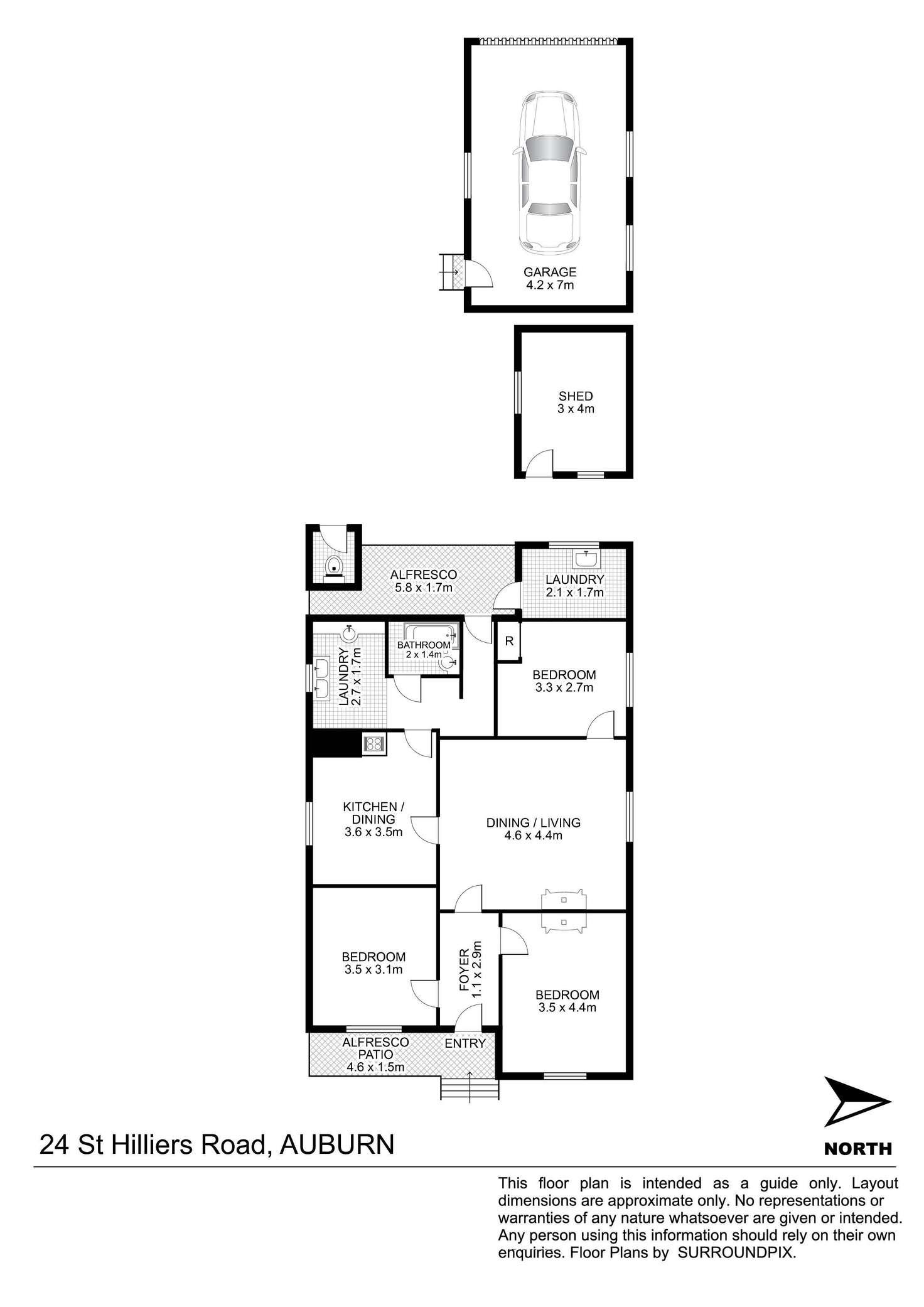 Floorplan of Homely house listing, 24 St Hilliers Road, Auburn NSW 2144
