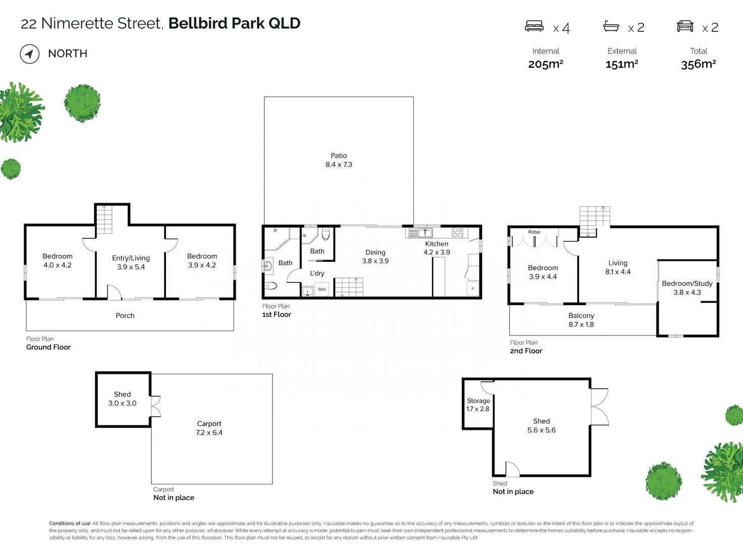 Floorplan of Homely house listing, 22 Nimerette Street, Bellbird Park QLD 4300