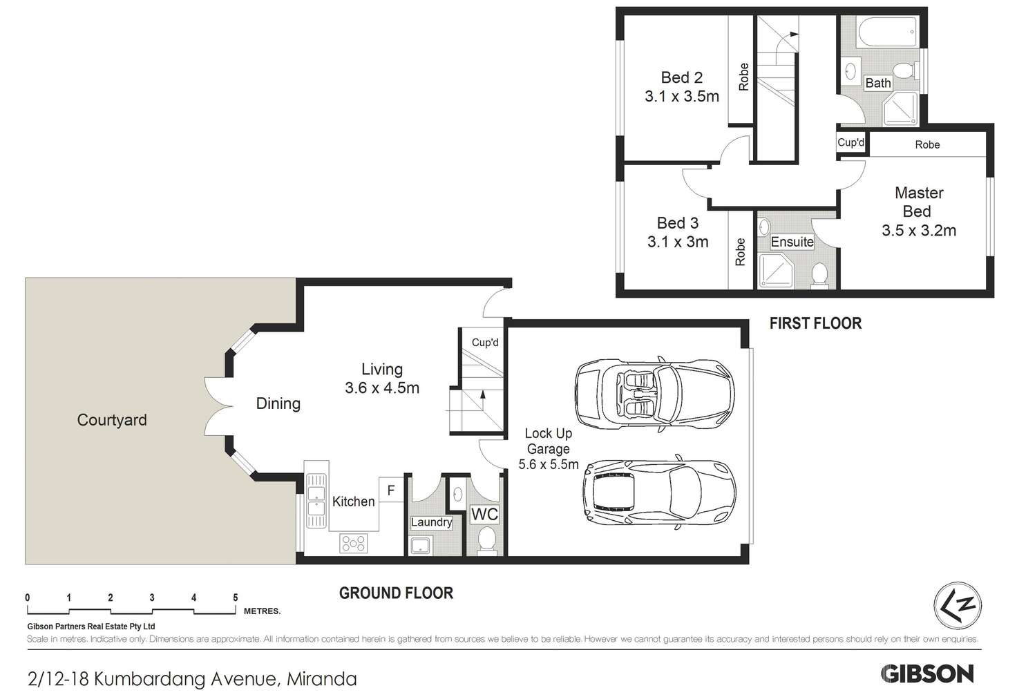 Floorplan of Homely townhouse listing, 2/12-18 Kumbardang Avenue, Miranda NSW 2228