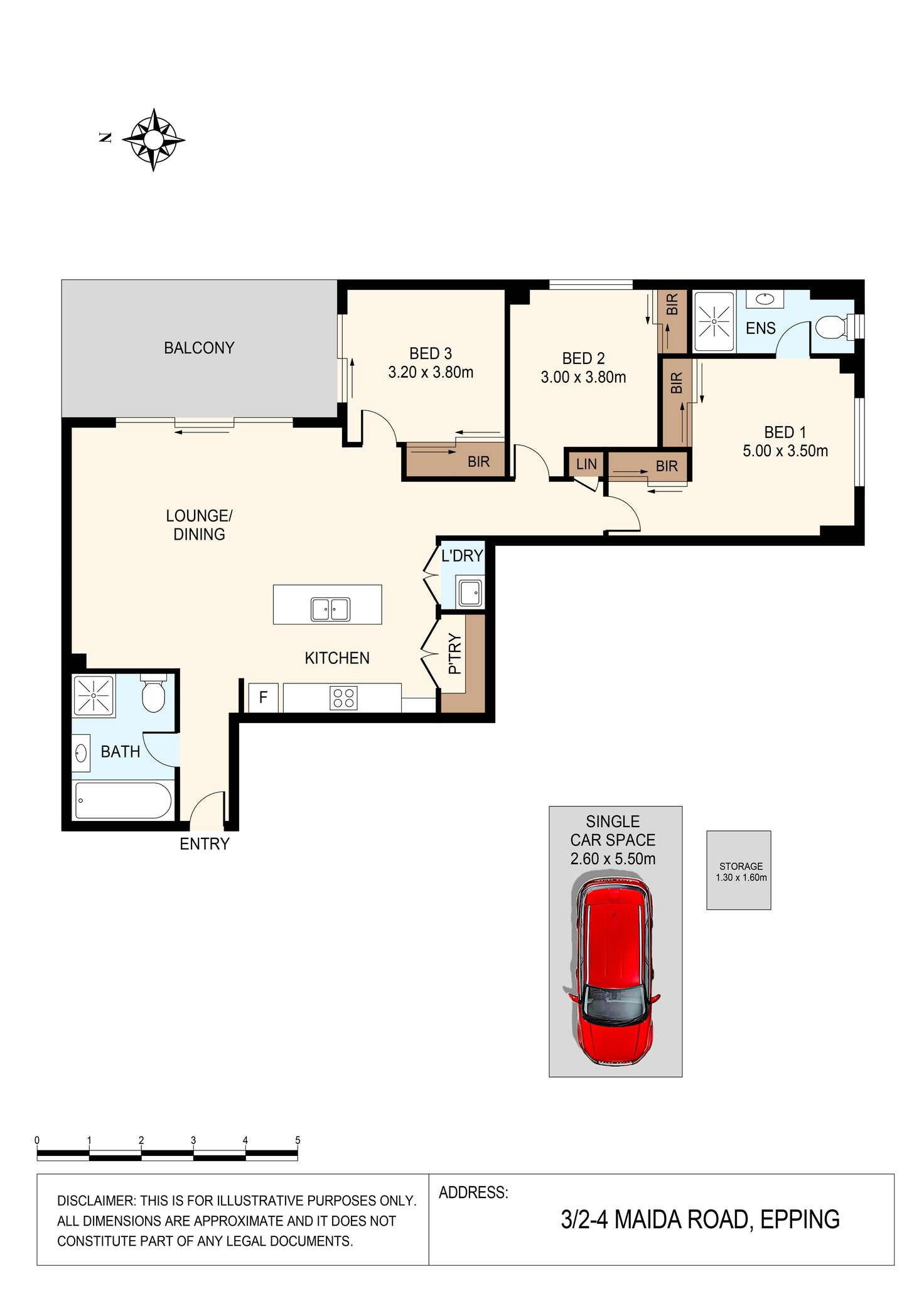 Floorplan of Homely apartment listing, 3/2-4 Maida Road, Epping NSW 2121