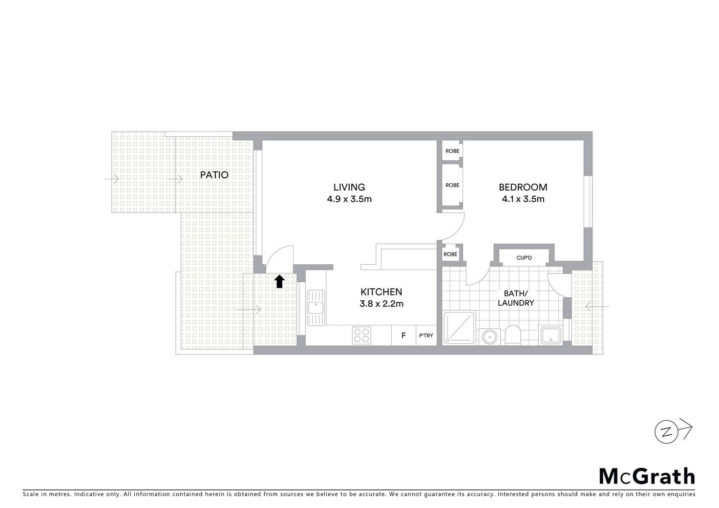 Floorplan of Homely villa listing, 12/322 Willarong Road, Caringbah South NSW 2229