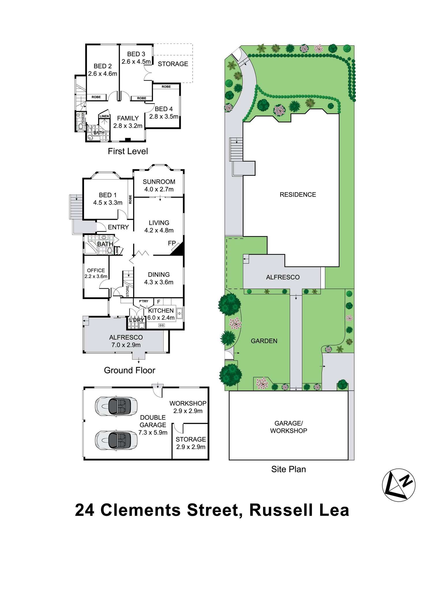 Floorplan of Homely house listing, 24 Clements Street, Russell Lea NSW 2046