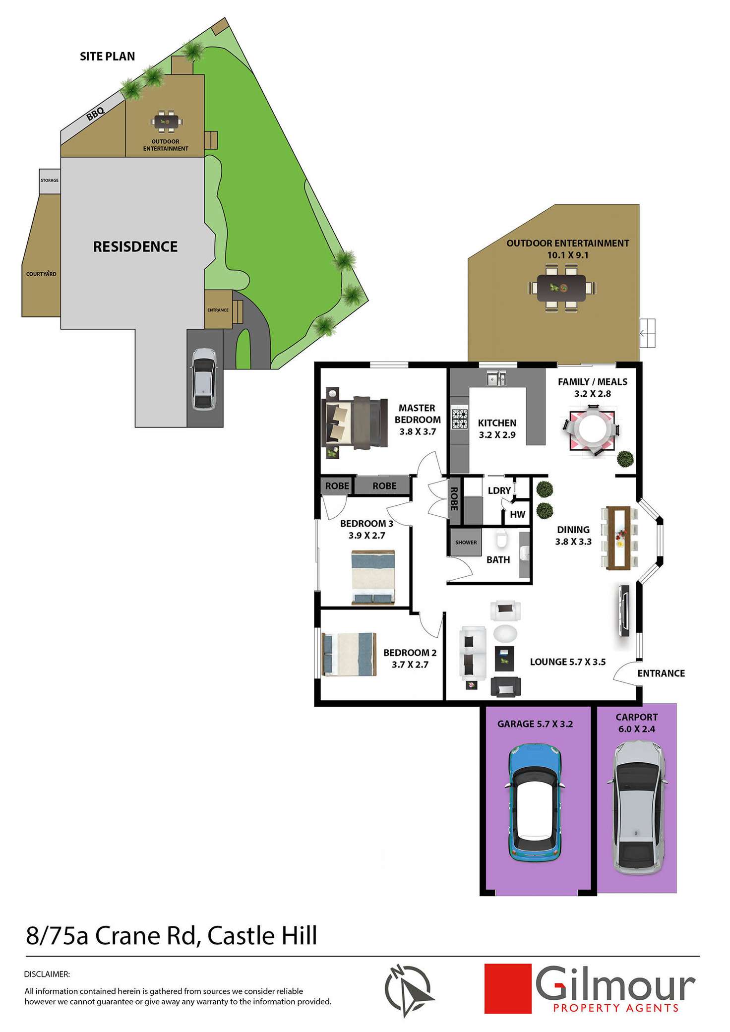 Floorplan of Homely villa listing, 8/75a Crane Road, Castle Hill NSW 2154