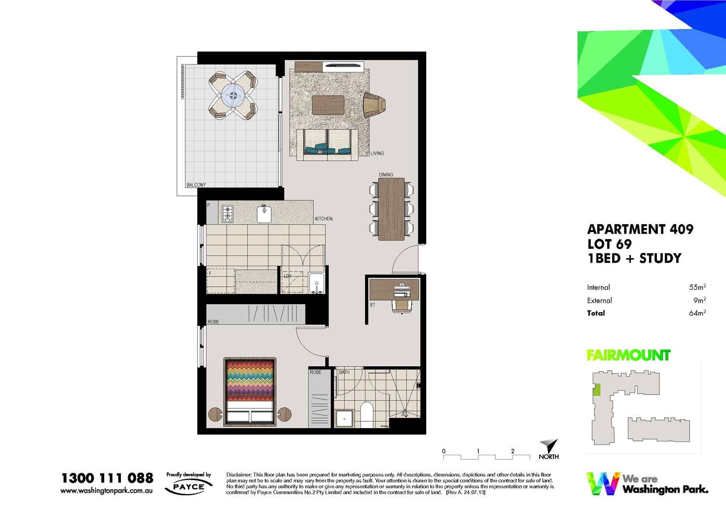 Floorplan of Homely apartment listing, 409/1 Vermont Crescent, Riverwood NSW 2210