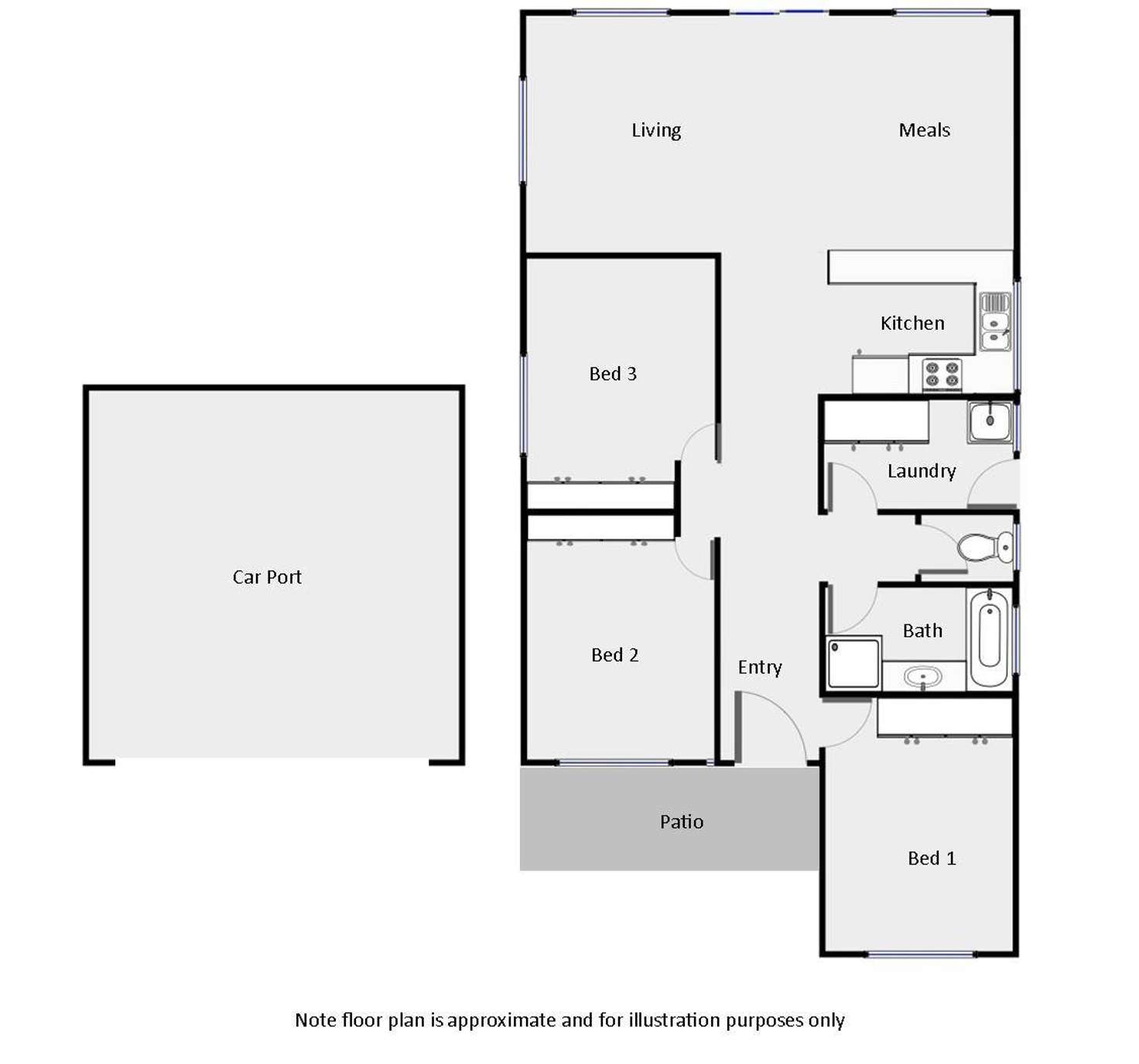 Floorplan of Homely house listing, 4 Stamford Court, Buronga NSW 2739