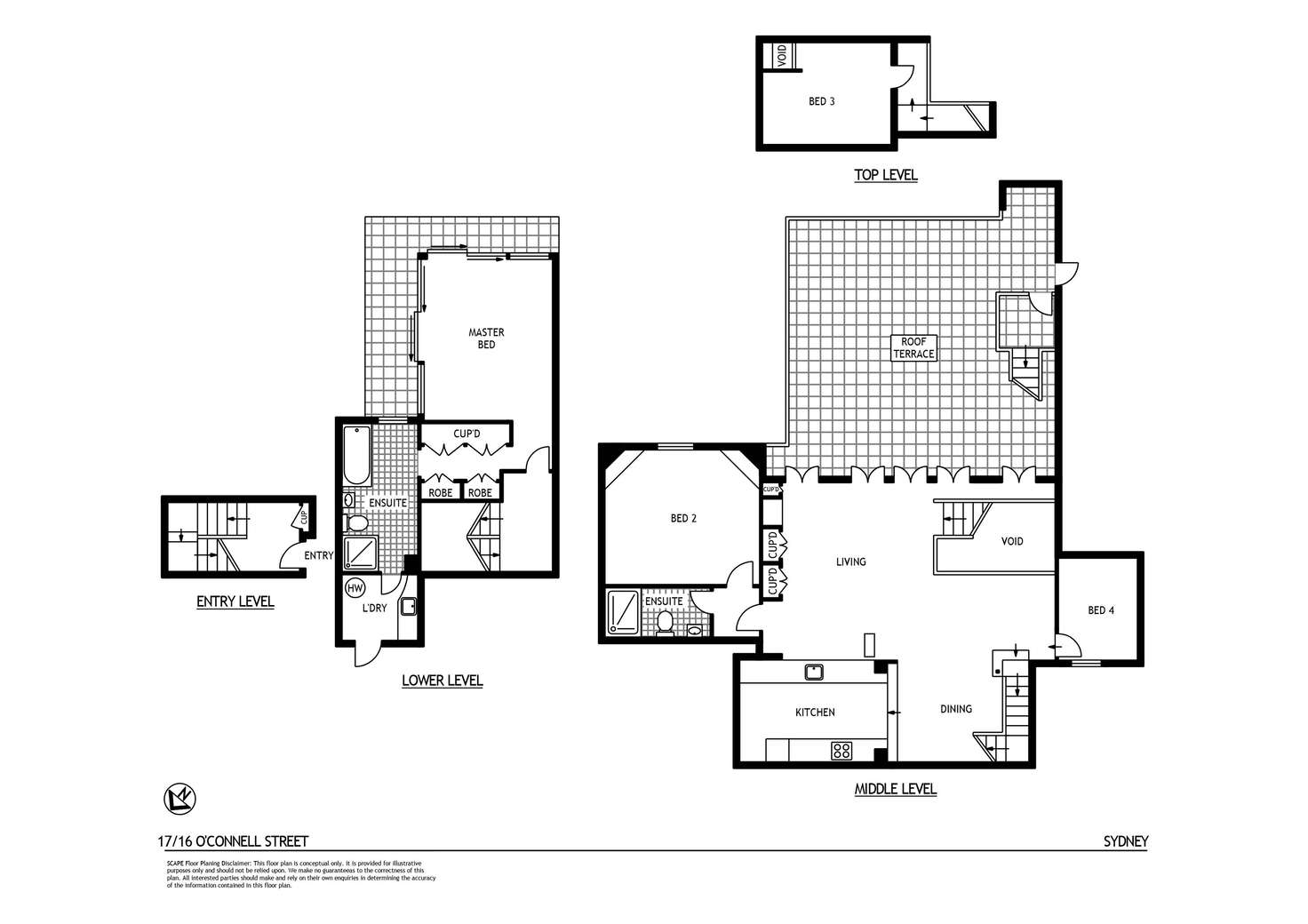Floorplan of Homely apartment listing, 17/16 O'Connell Street, Sydney NSW 2000