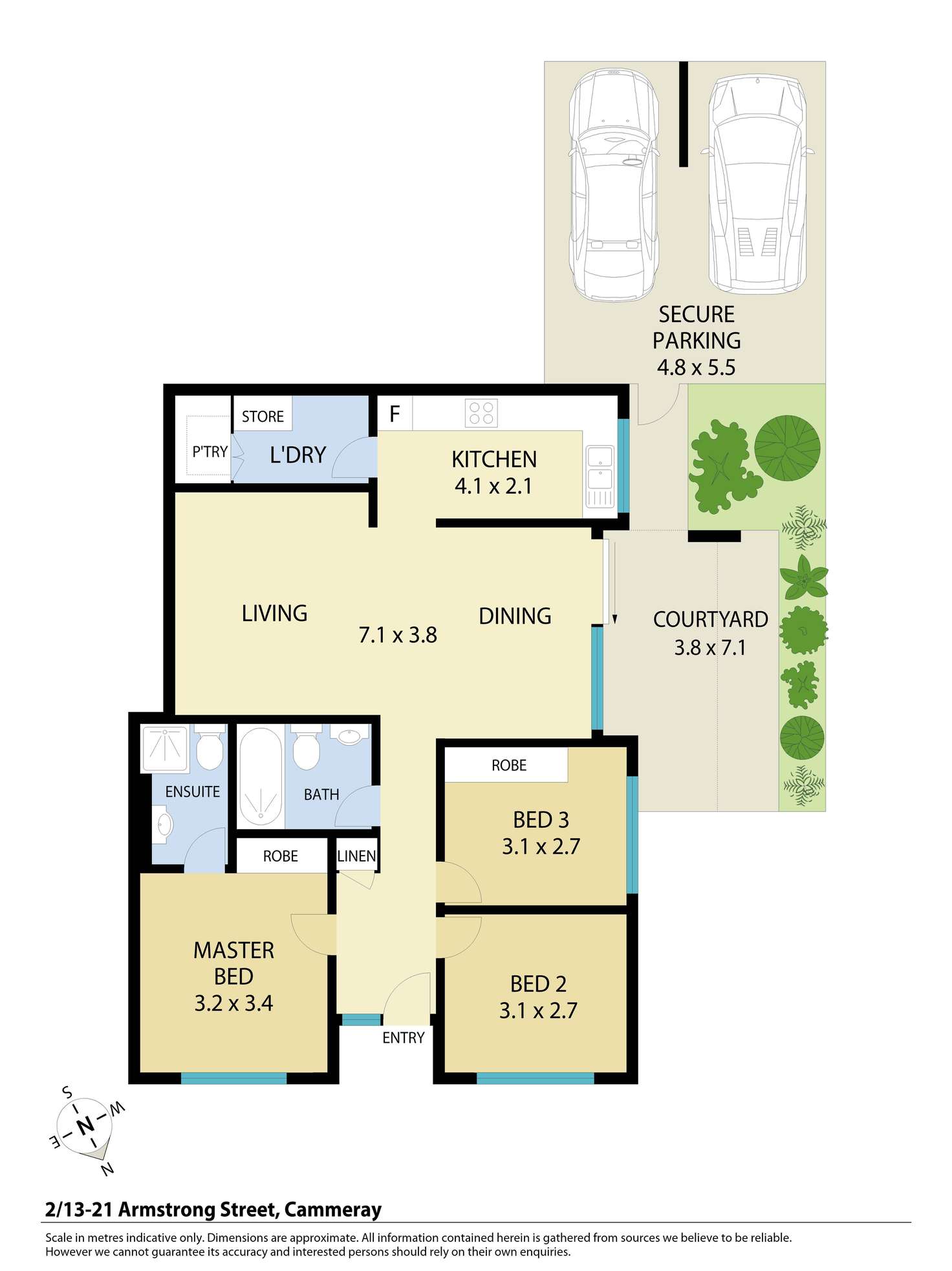 Floorplan of Homely apartment listing, 2/13-21 Armstrong Street, Cammeray NSW 2062