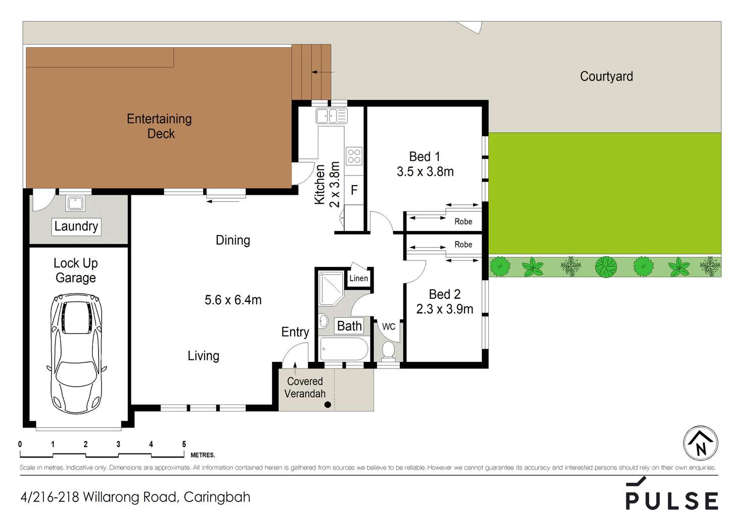 Floorplan of Homely villa listing, 4/216-224 Willarong Road, Caringbah NSW 2229