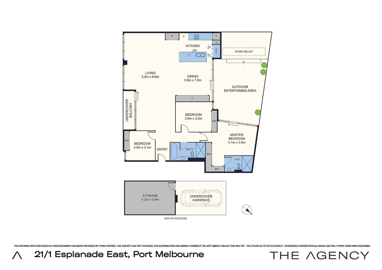 Floorplan of Homely apartment listing, 21/1 Esplanade East, Port Melbourne VIC 3207