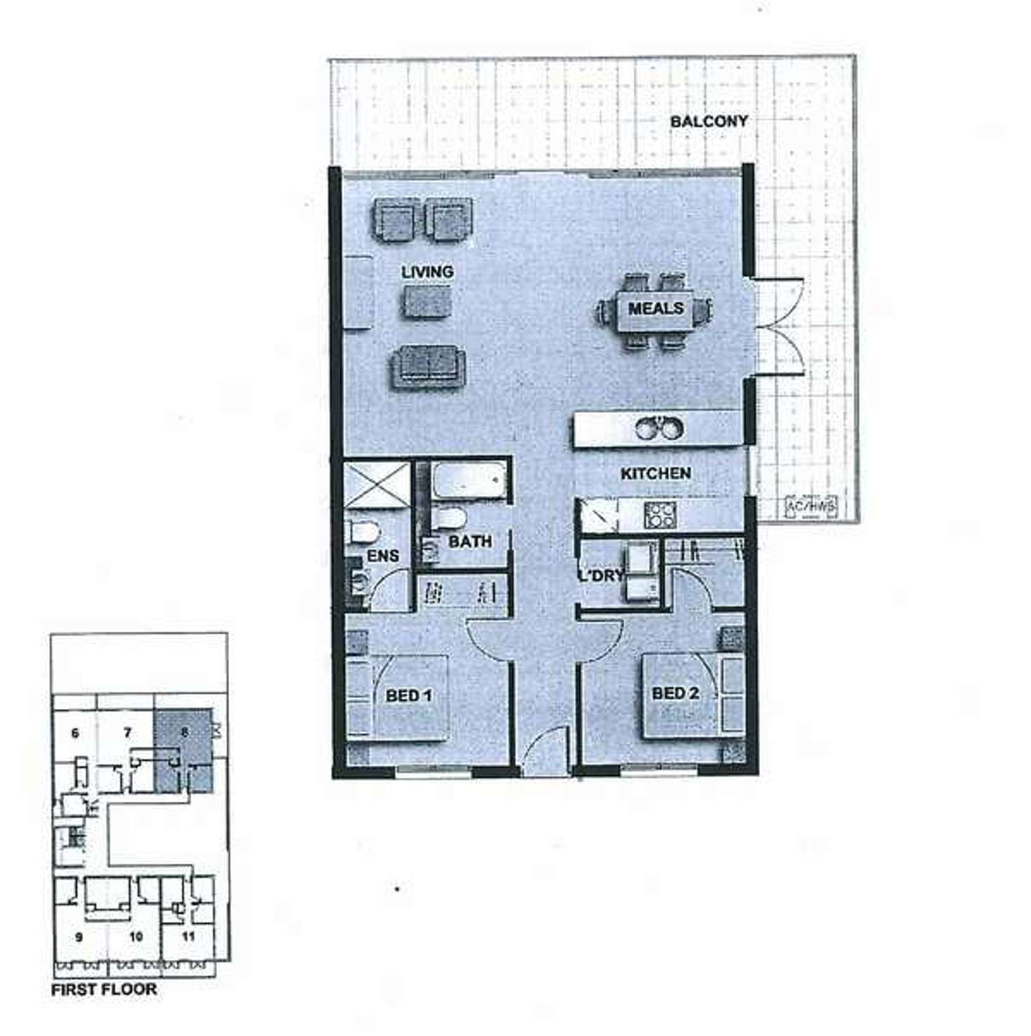 Floorplan of Homely apartment listing, 8/51-53 Murrumbeena Road, Murrumbeena VIC 3163