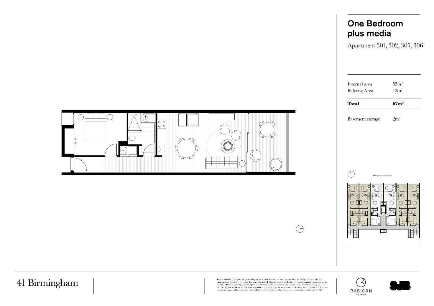 Floorplan of Homely apartment listing, 305/41 Birmingham Street, Alexandria NSW 2015