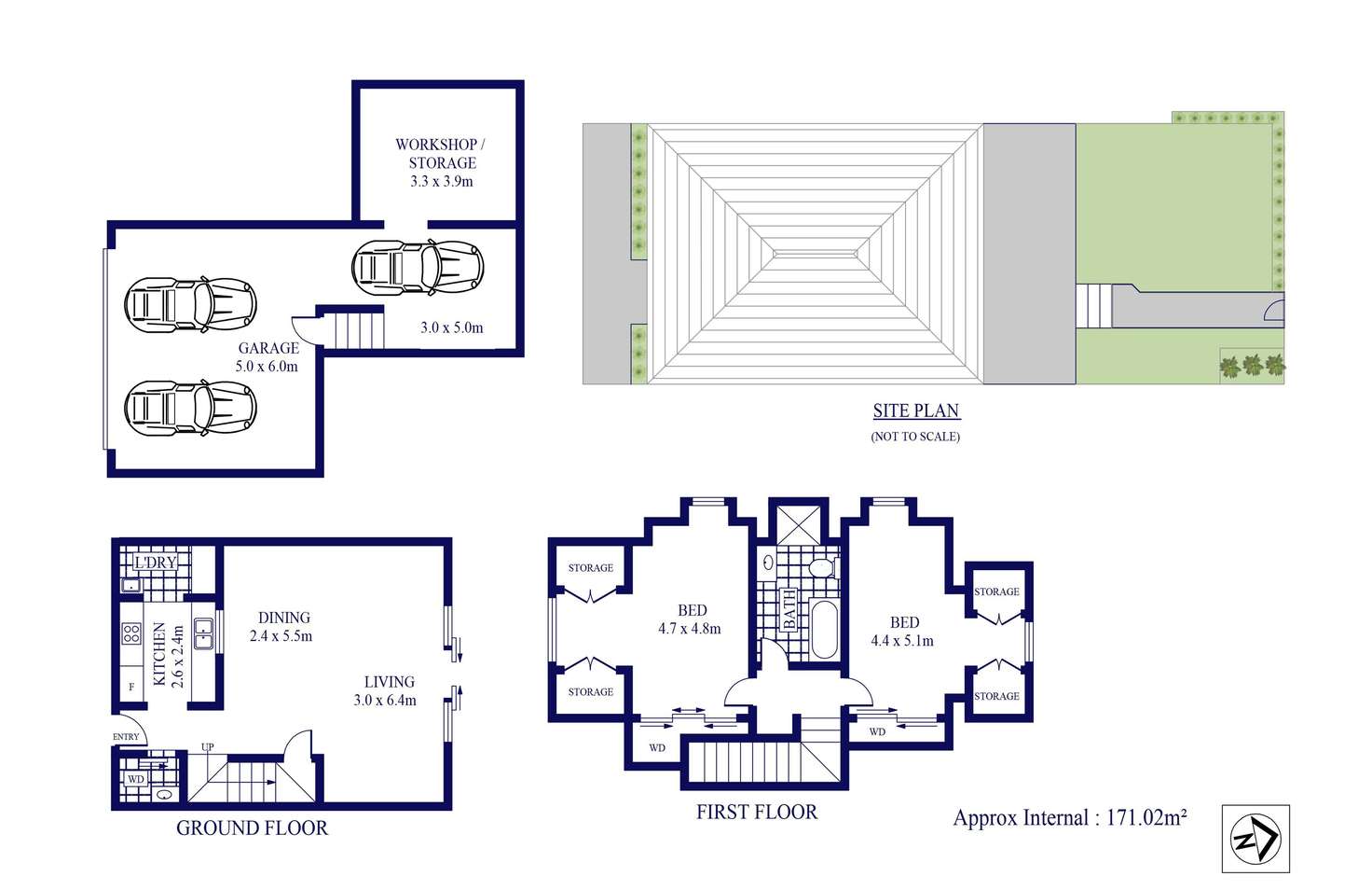 Floorplan of Homely townhouse listing, 1/15 Queens Road, Five Dock NSW 2046