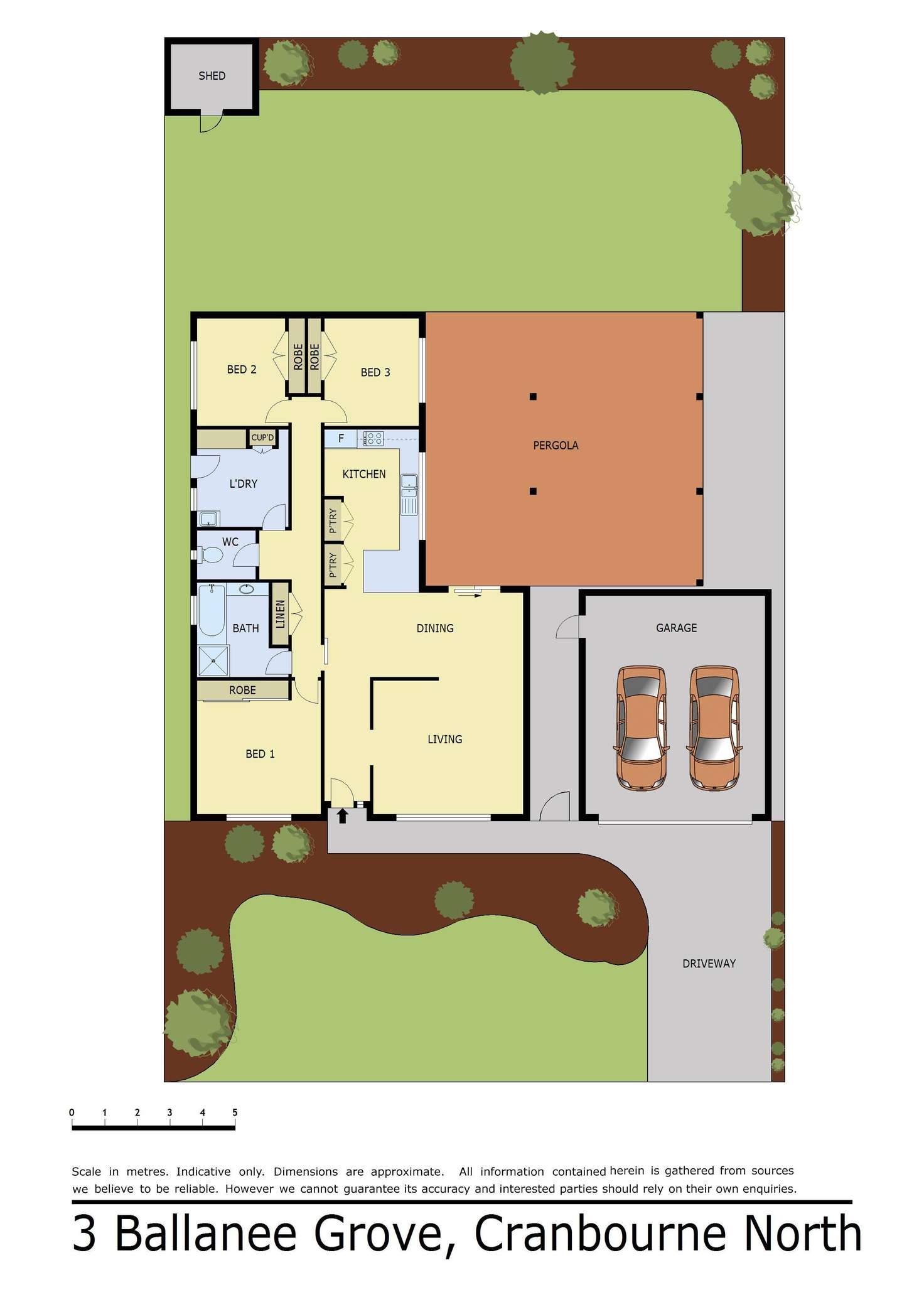 Floorplan of Homely house listing, 3 Ballanee Grove, Cranbourne North VIC 3977