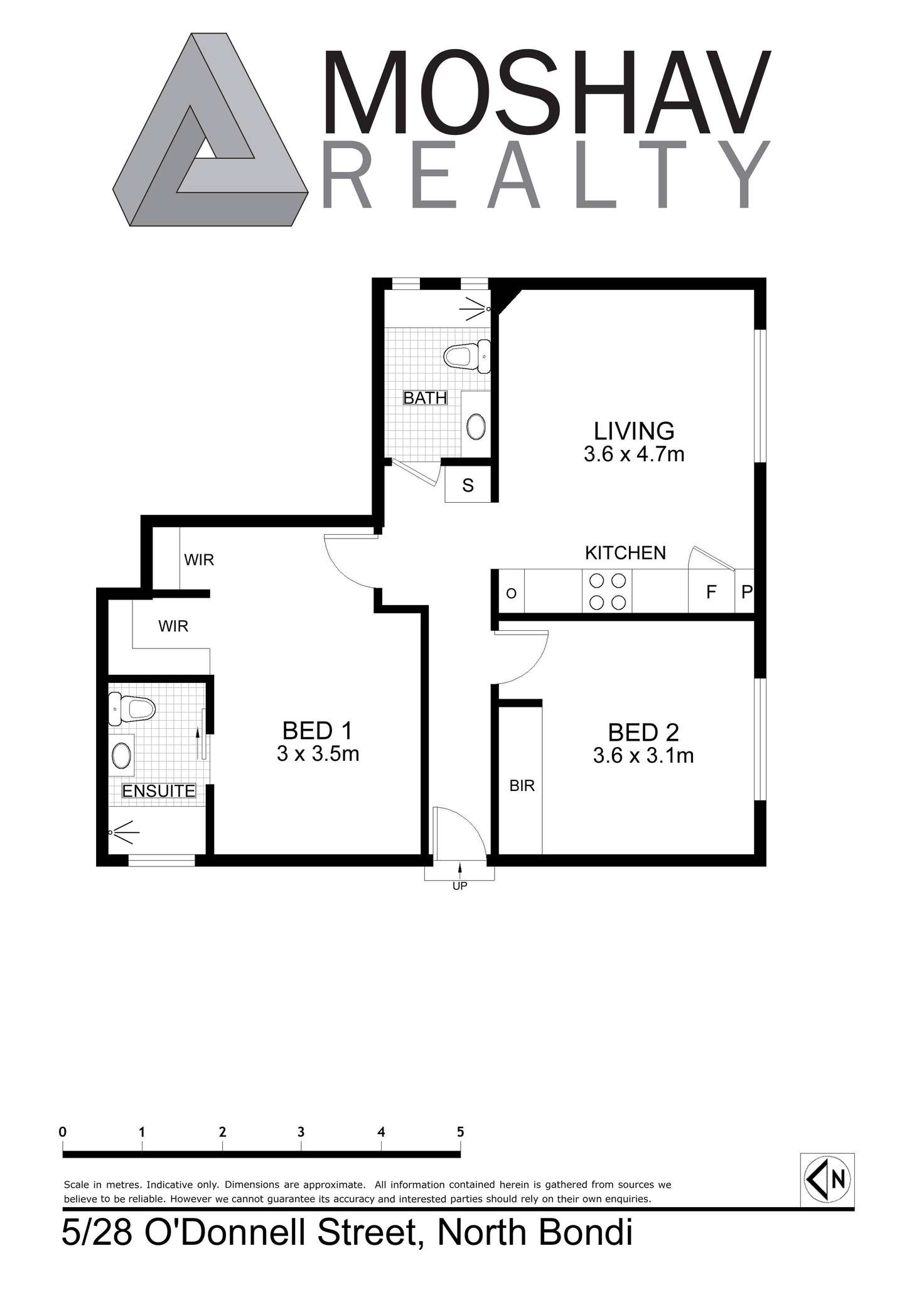 Floorplan of Homely apartment listing, 5/28 O'Donnell Street, North Bondi NSW 2026