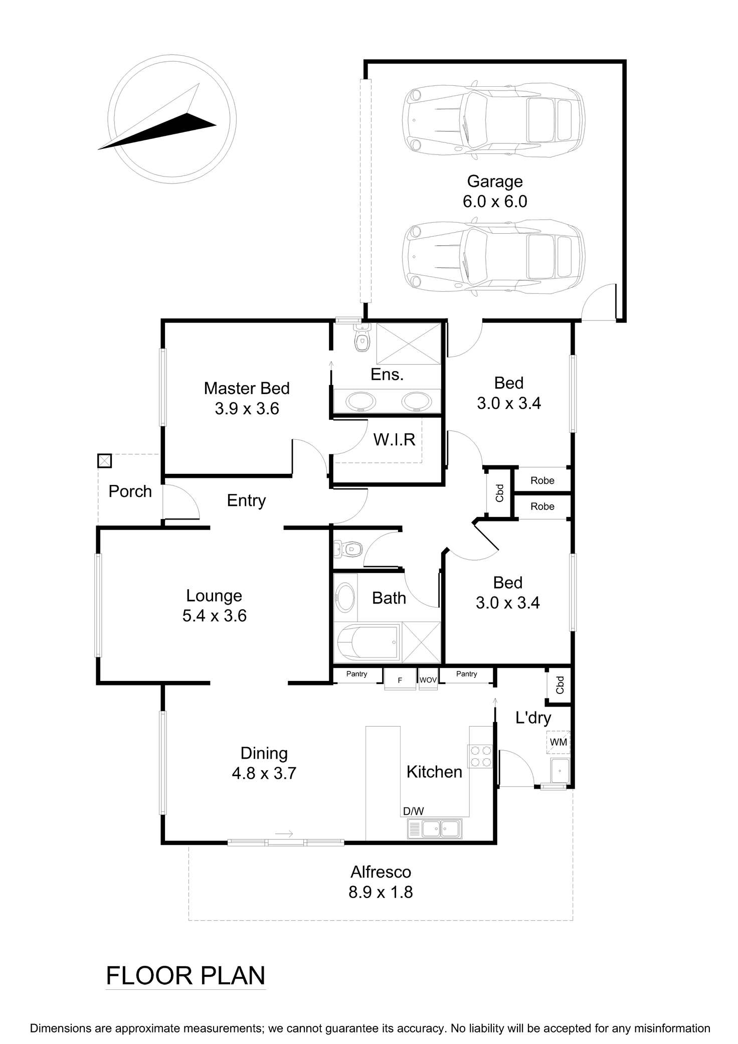 Floorplan of Homely unit listing, 1/4 Carina Close, Wantirna South VIC 3152
