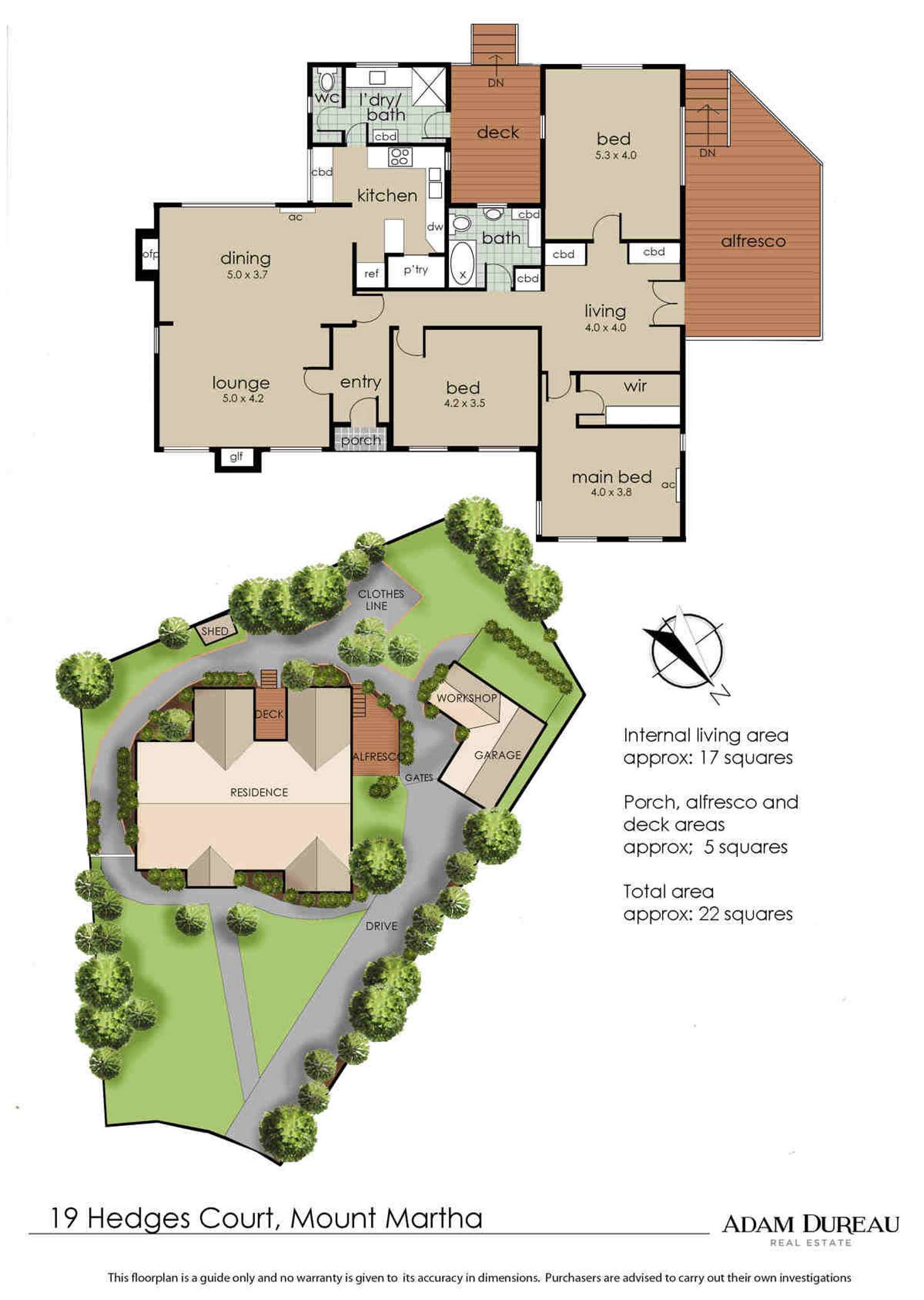 Floorplan of Homely house listing, 19 Hedges Court, Mount Martha VIC 3934