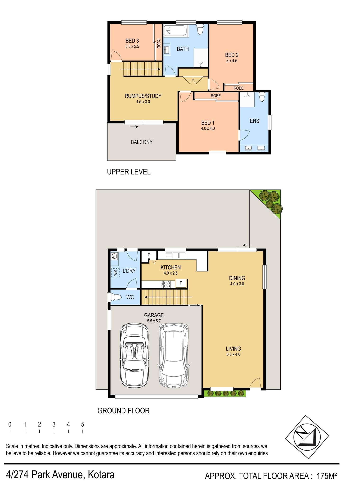 Floorplan of Homely house listing, 4/274 Park Avenue, Kotara NSW 2289