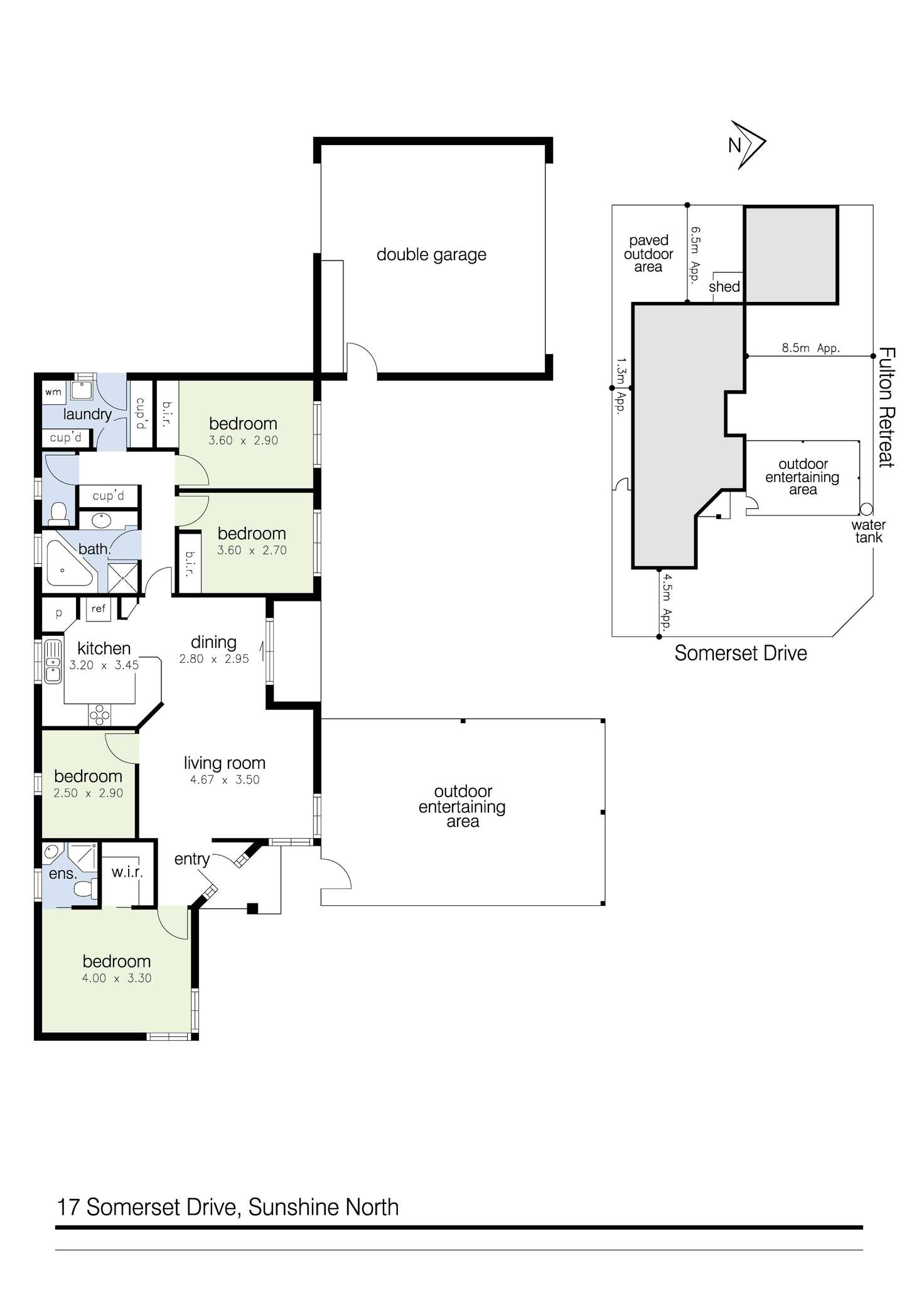 Floorplan of Homely house listing, 17 Somerset Drive, Sunshine North VIC 3020