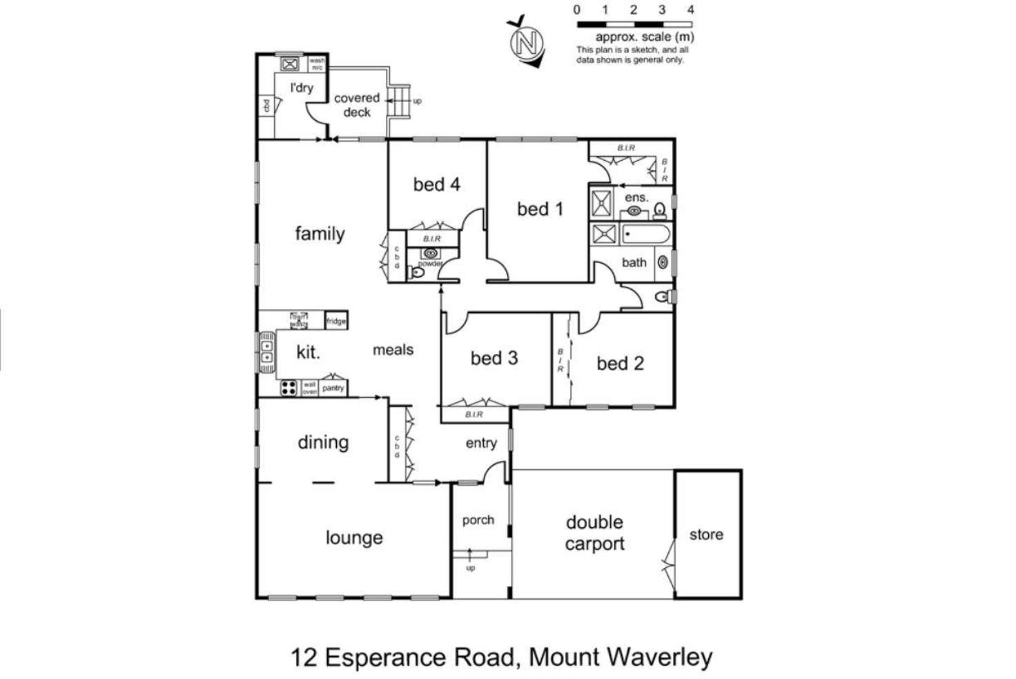 Floorplan of Homely house listing, 12 Esperance Road, Mount Waverley VIC 3149