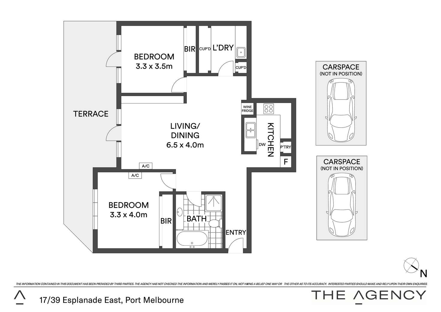 Floorplan of Homely apartment listing, 17/39 Esplanade East, Port Melbourne VIC 3207