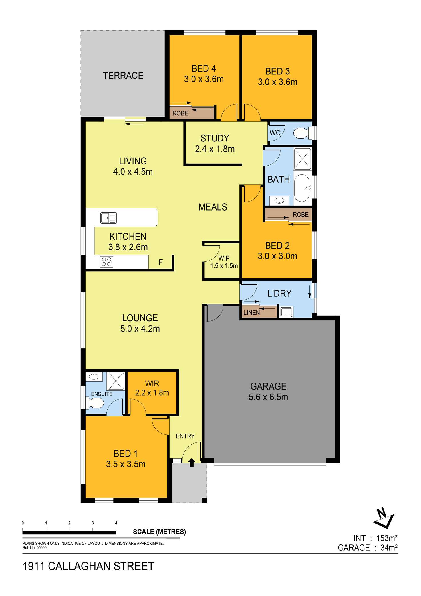 Floorplan of Homely house listing, 1911 Callaghan Street, Jackass Flat VIC 3556