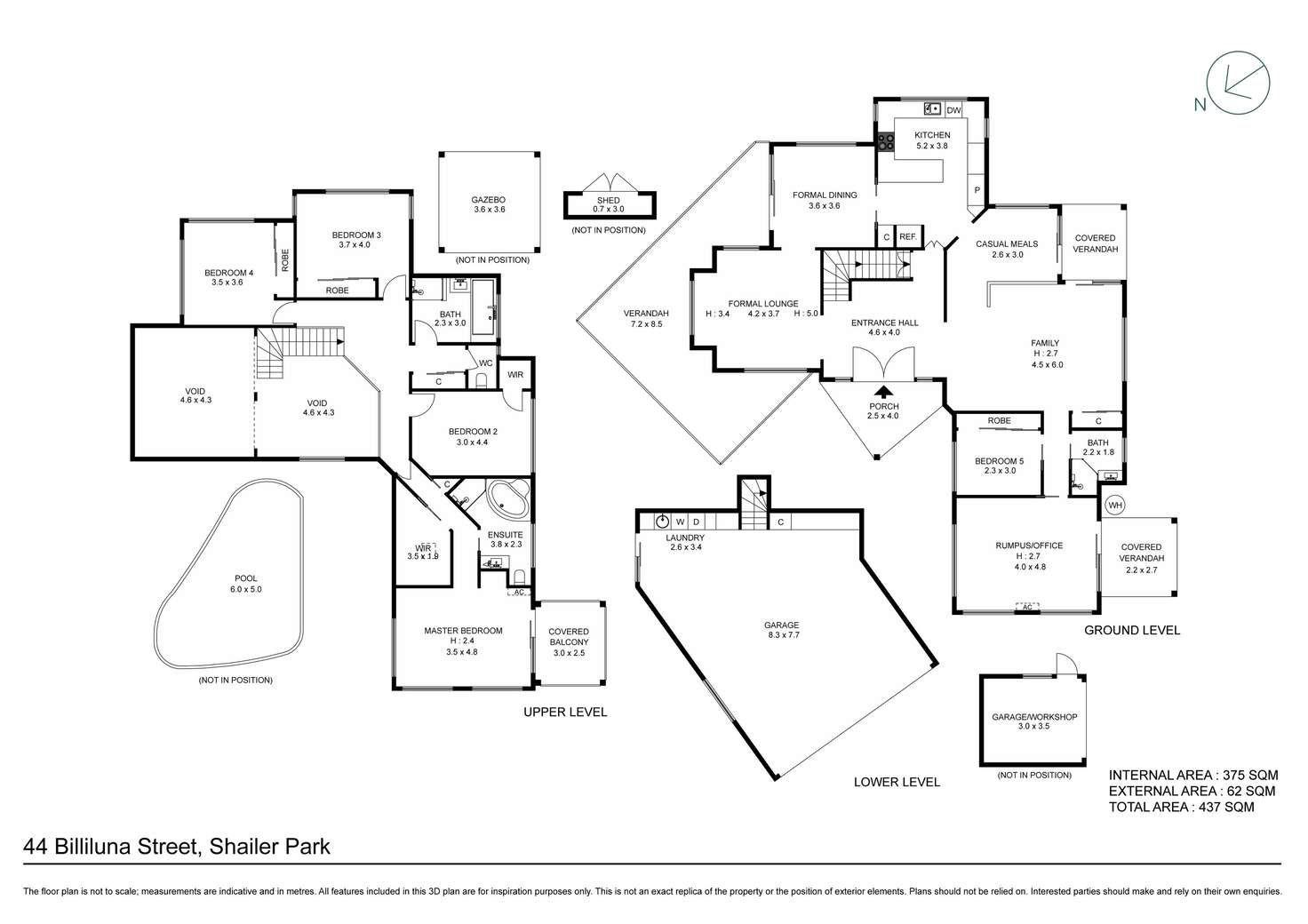 Floorplan of Homely house listing, 44 Billiluna Street, Shailer Park QLD 4128