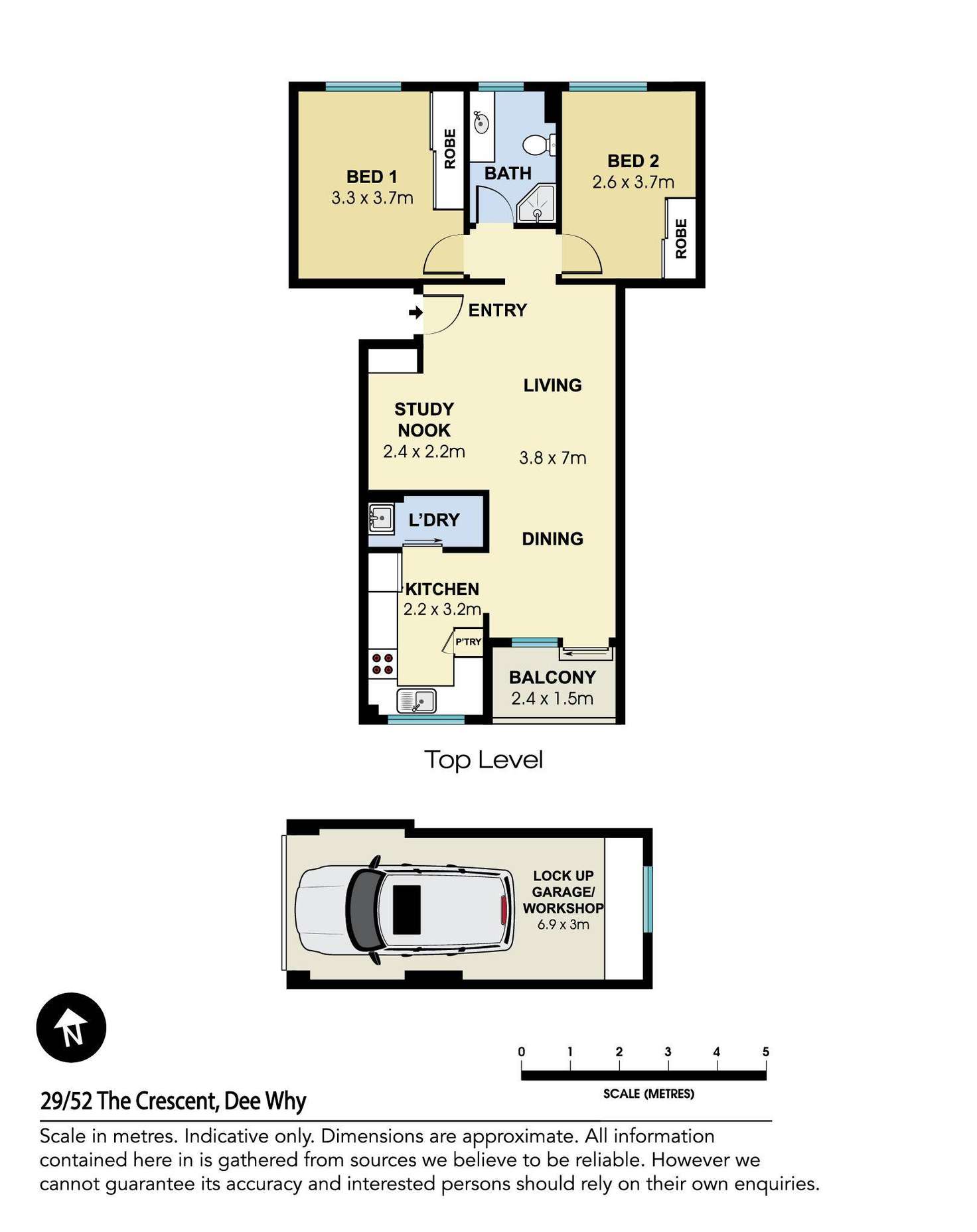 Floorplan of Homely apartment listing, 29/52 The Crescent, Dee Why NSW 2099