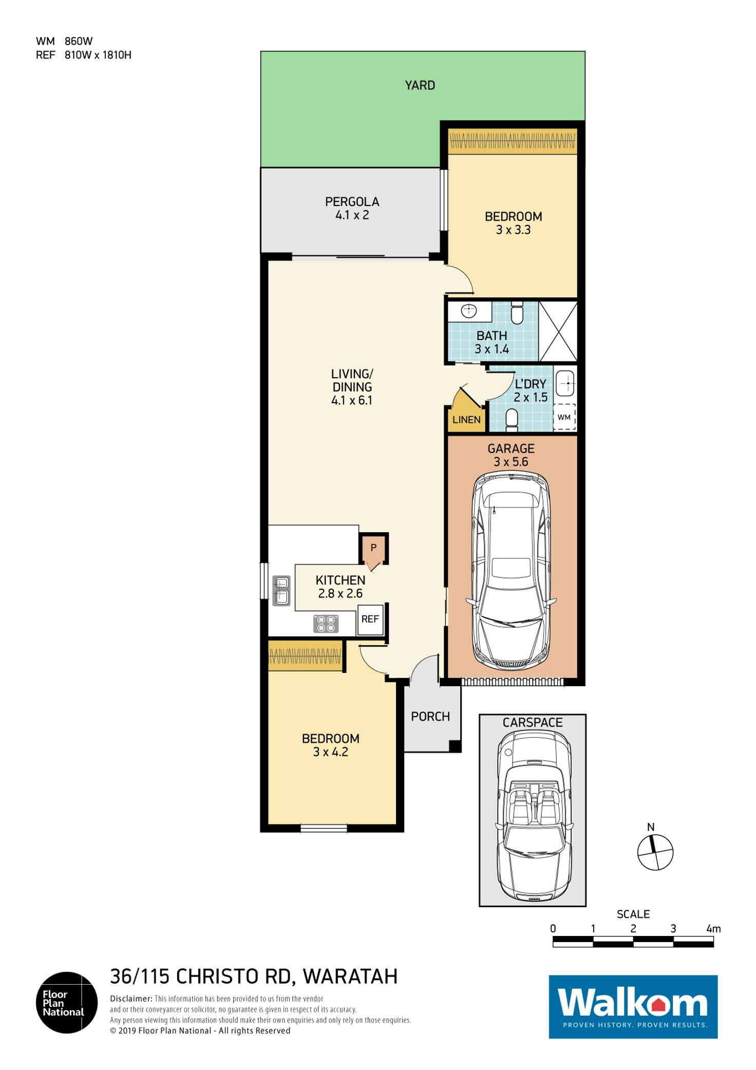 Floorplan of Homely villa listing, 36/115 Christo Road, Waratah NSW 2298