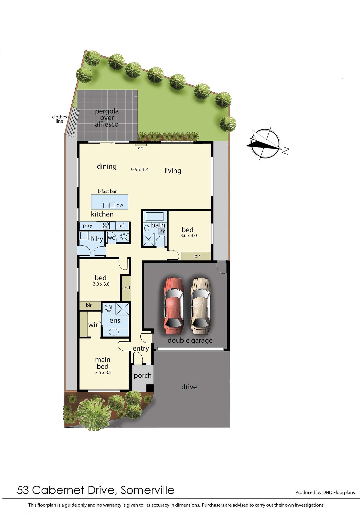 Floorplan of Homely unit listing, 53 Cabernet Drive, Somerville VIC 3912