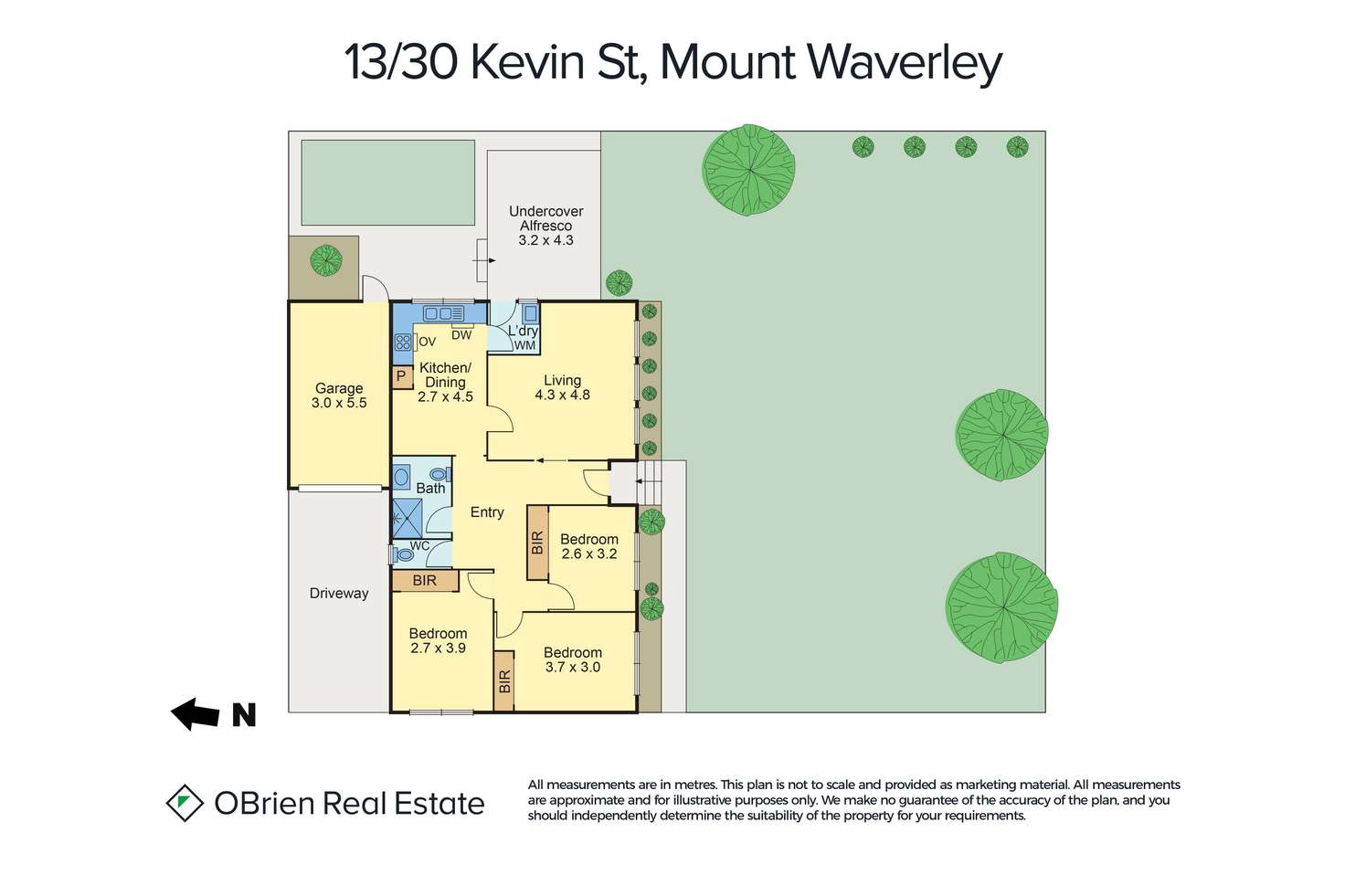 Floorplan of Homely unit listing, 13/30 Kevin Street, Mount Waverley VIC 3149