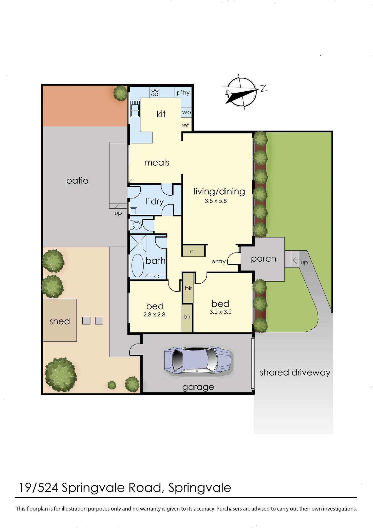 Floorplan of Homely unit listing, 19/524-528 Springvale Road, Springvale South VIC 3172