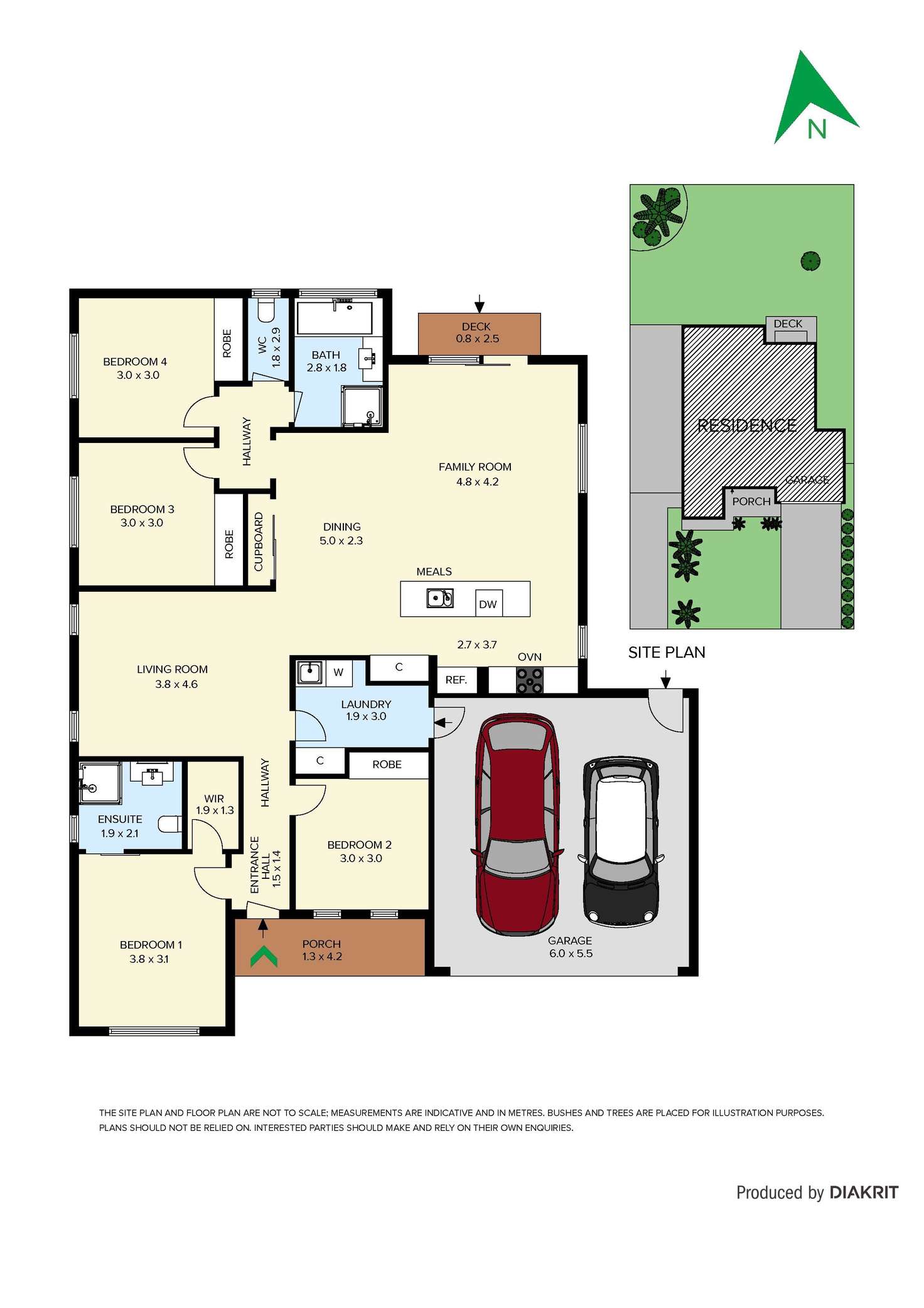 Floorplan of Homely house listing, 76 Oakpark Drive, Harkness VIC 3337
